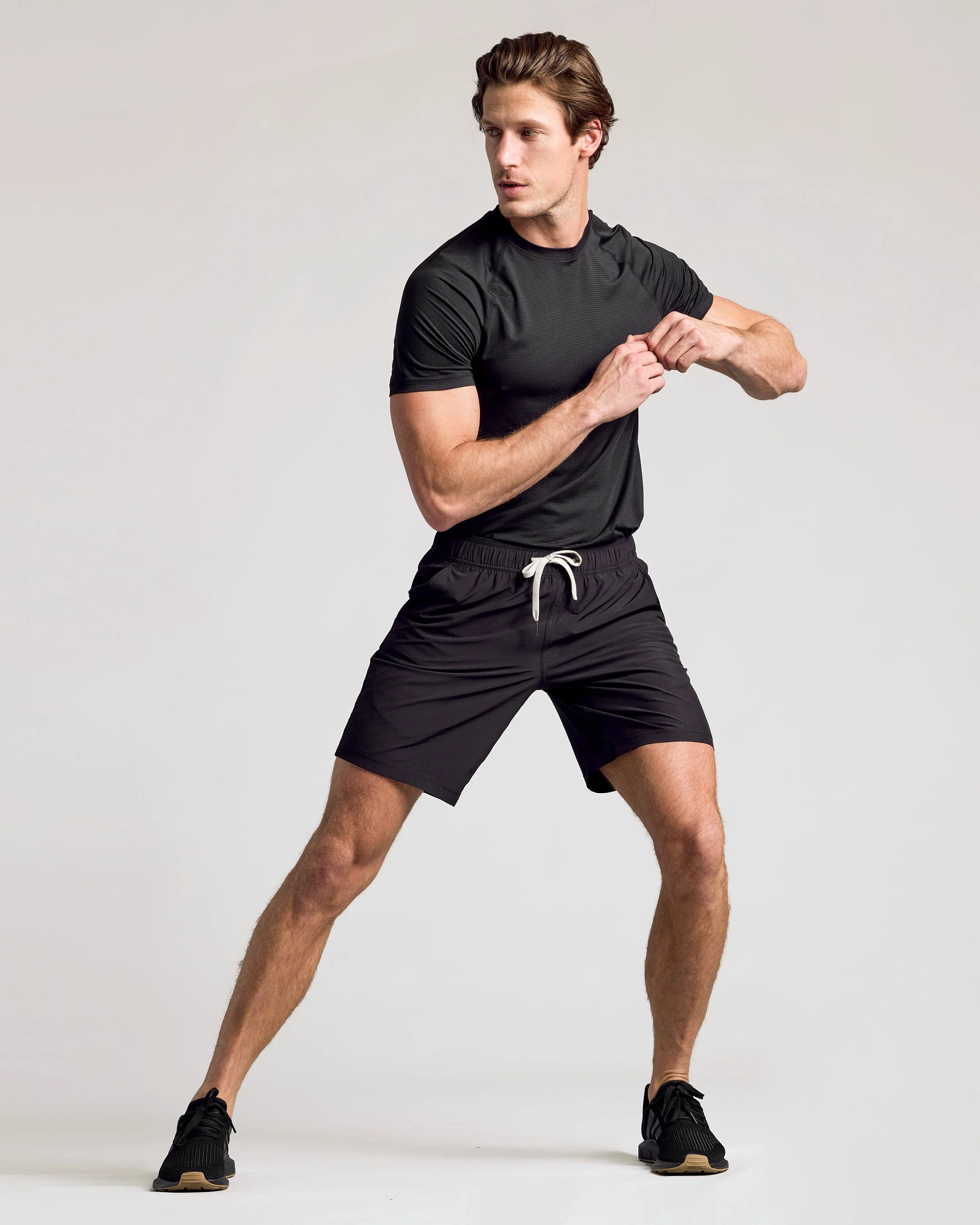 9" All Black Active Quick Dry Shorts 3-Pack - Image 4