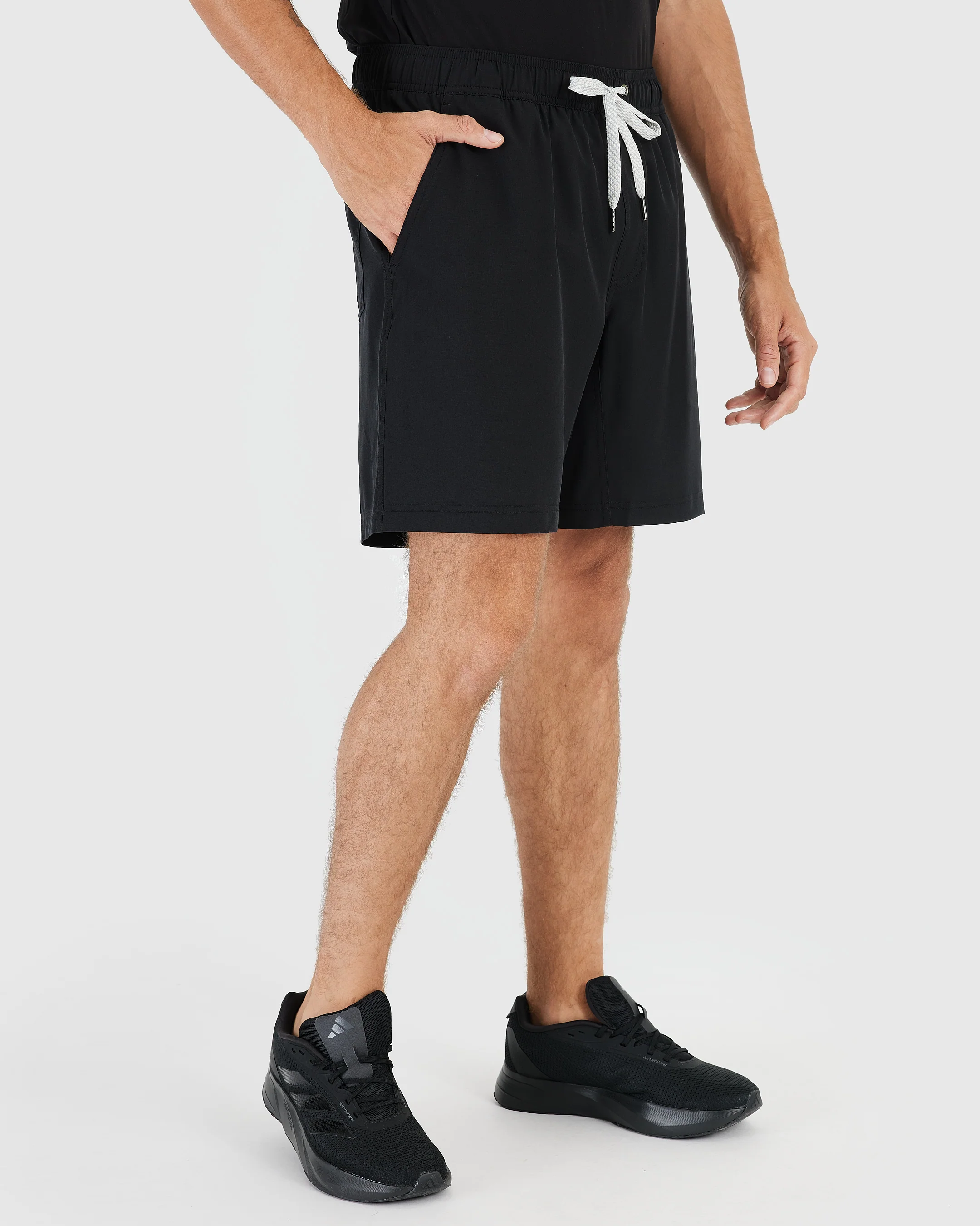 All Black Active Quick Dry Shorts with Liner 2-Pack - Image 5