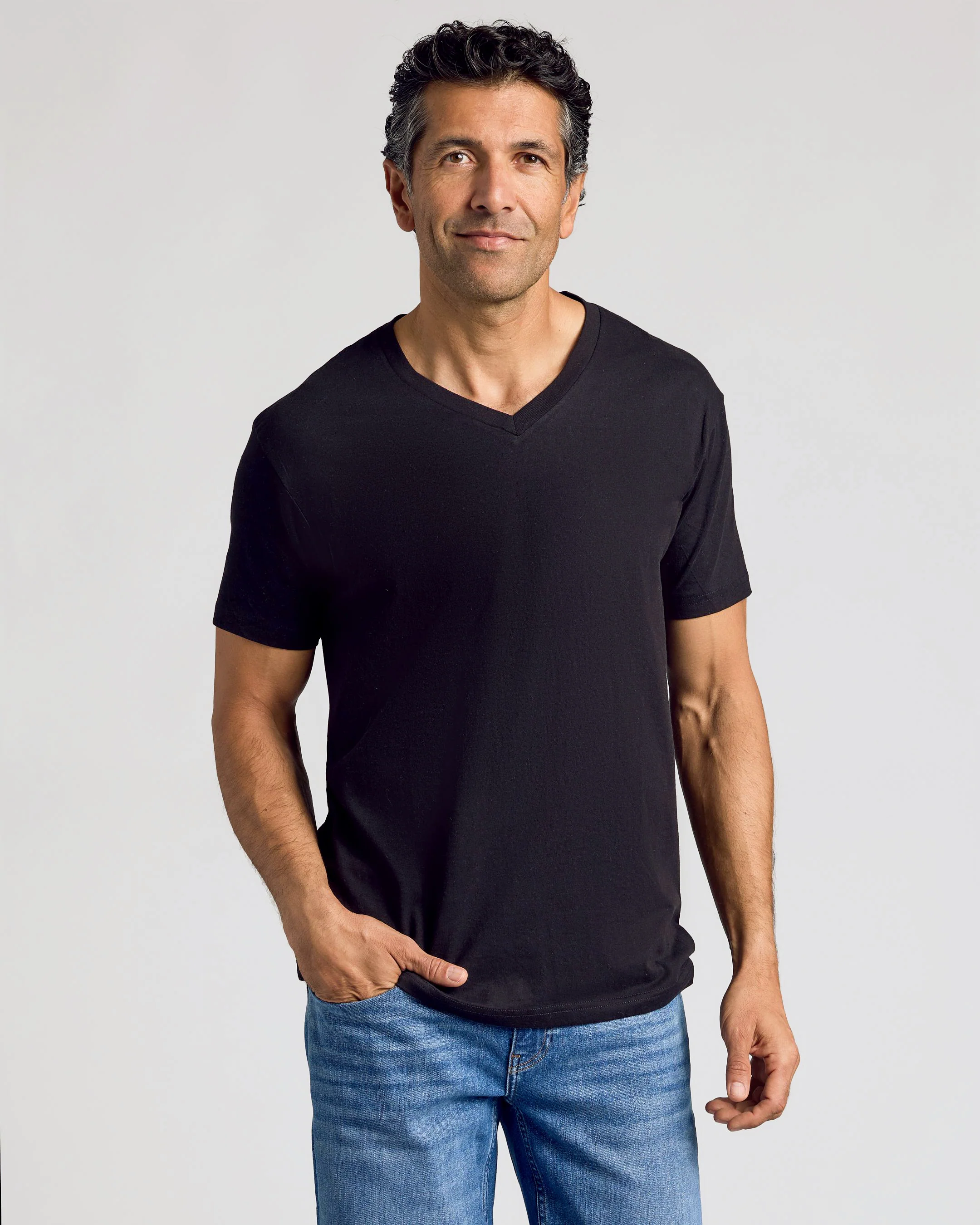 All Black Classic V-Neck 10-Pack - Image 2
