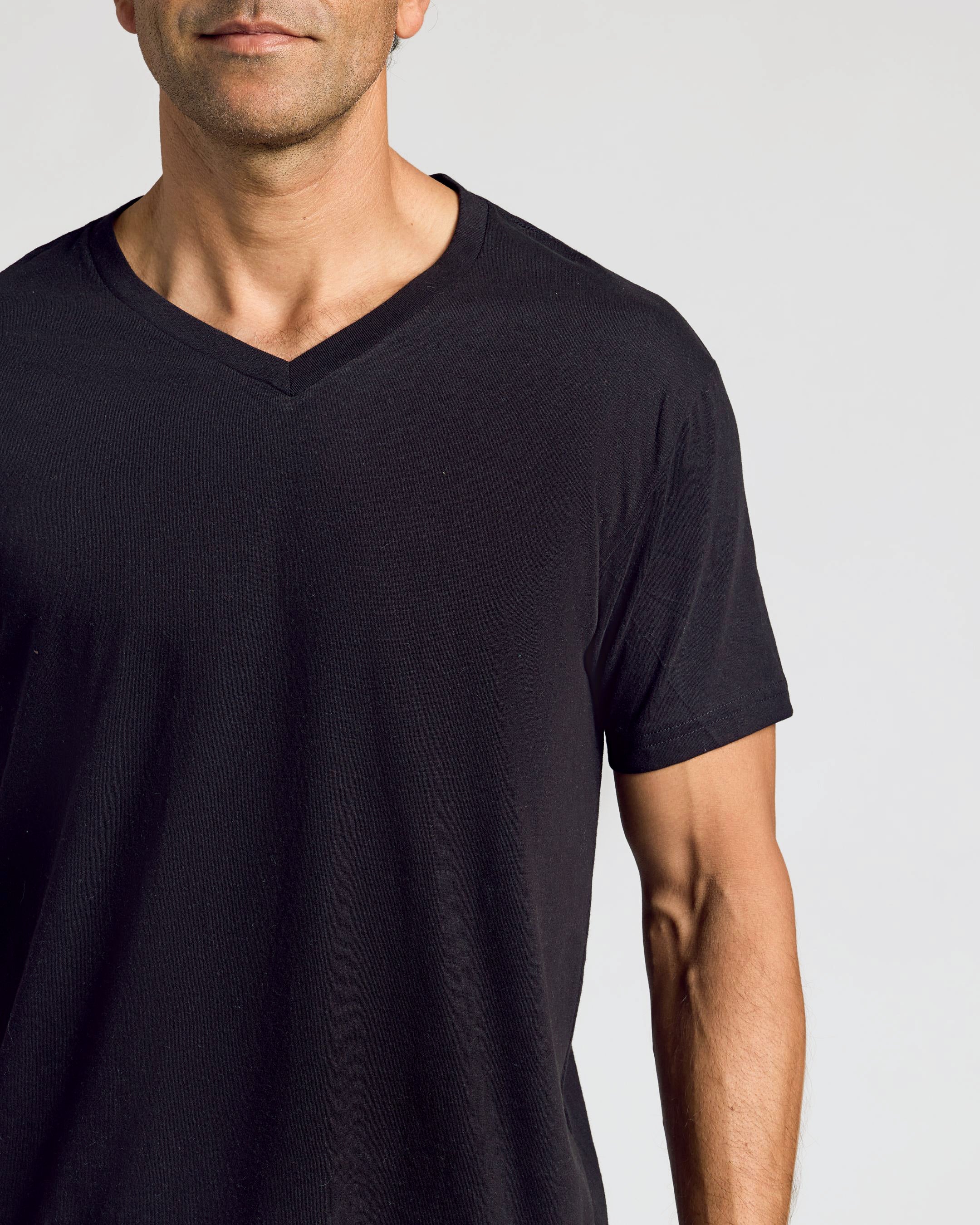 All Black Classic V-Neck 10-Pack - Image 4