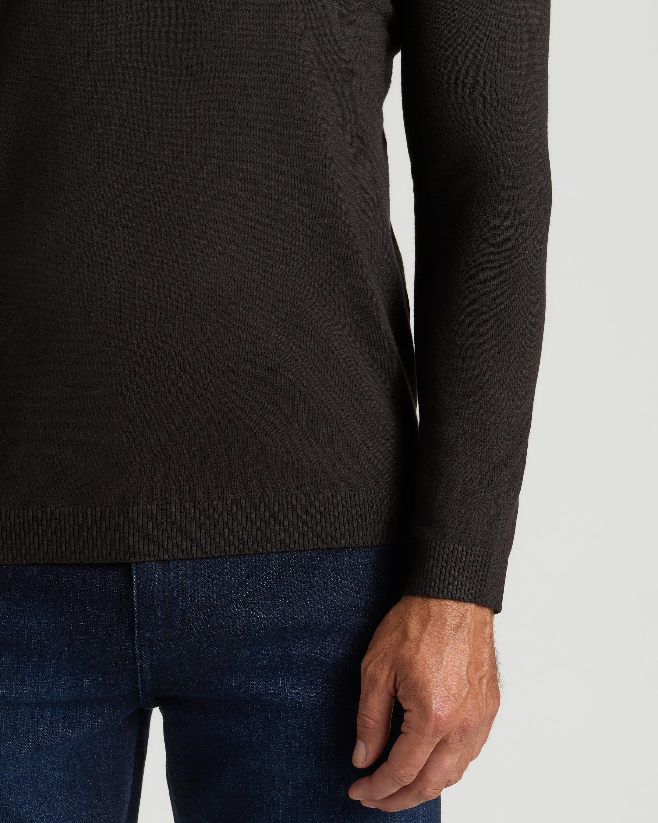 All Black Dressy V-Neck Sweater 3-Pack - Image 6