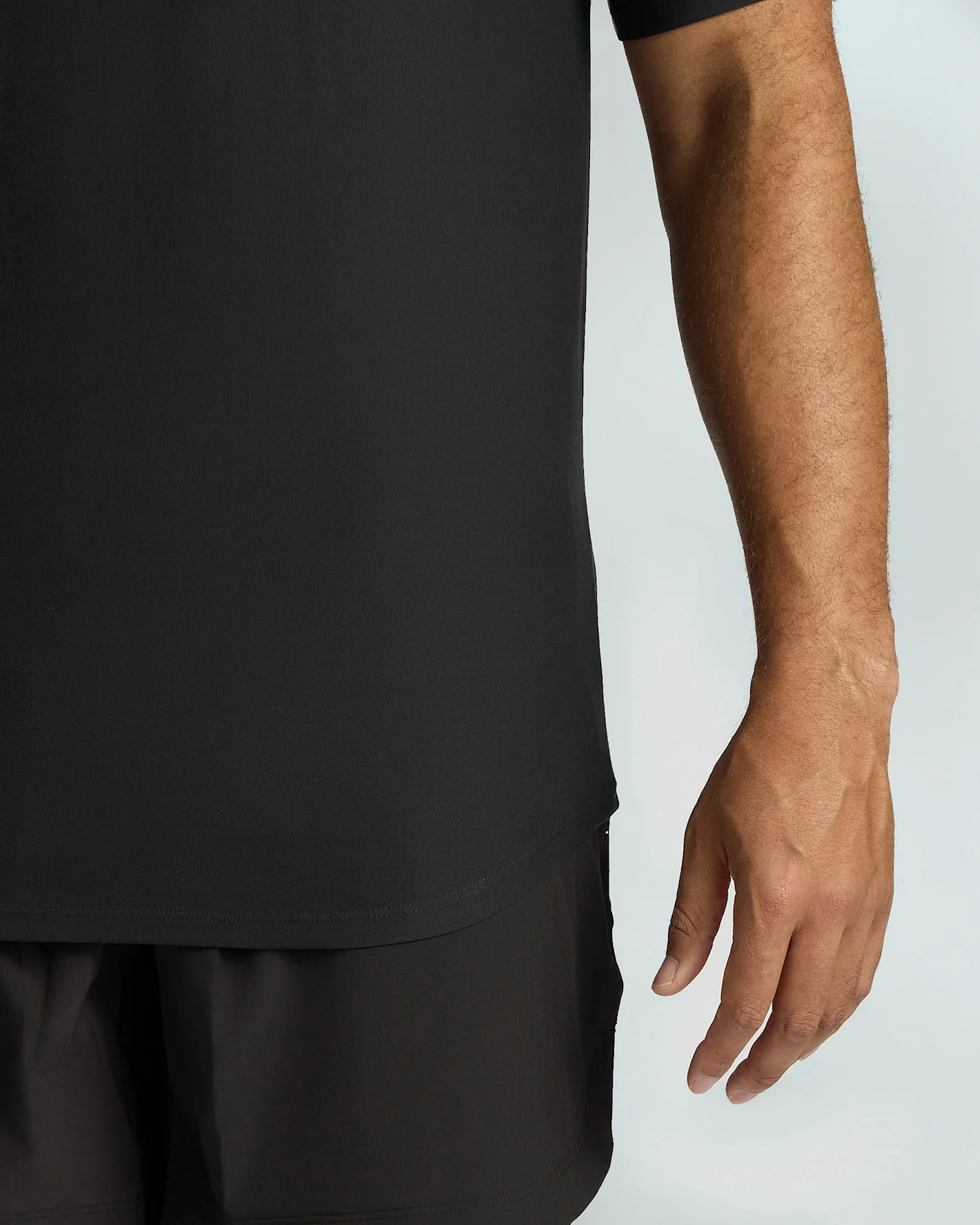 Black Tall Active Curved Hem Crew - Image 6