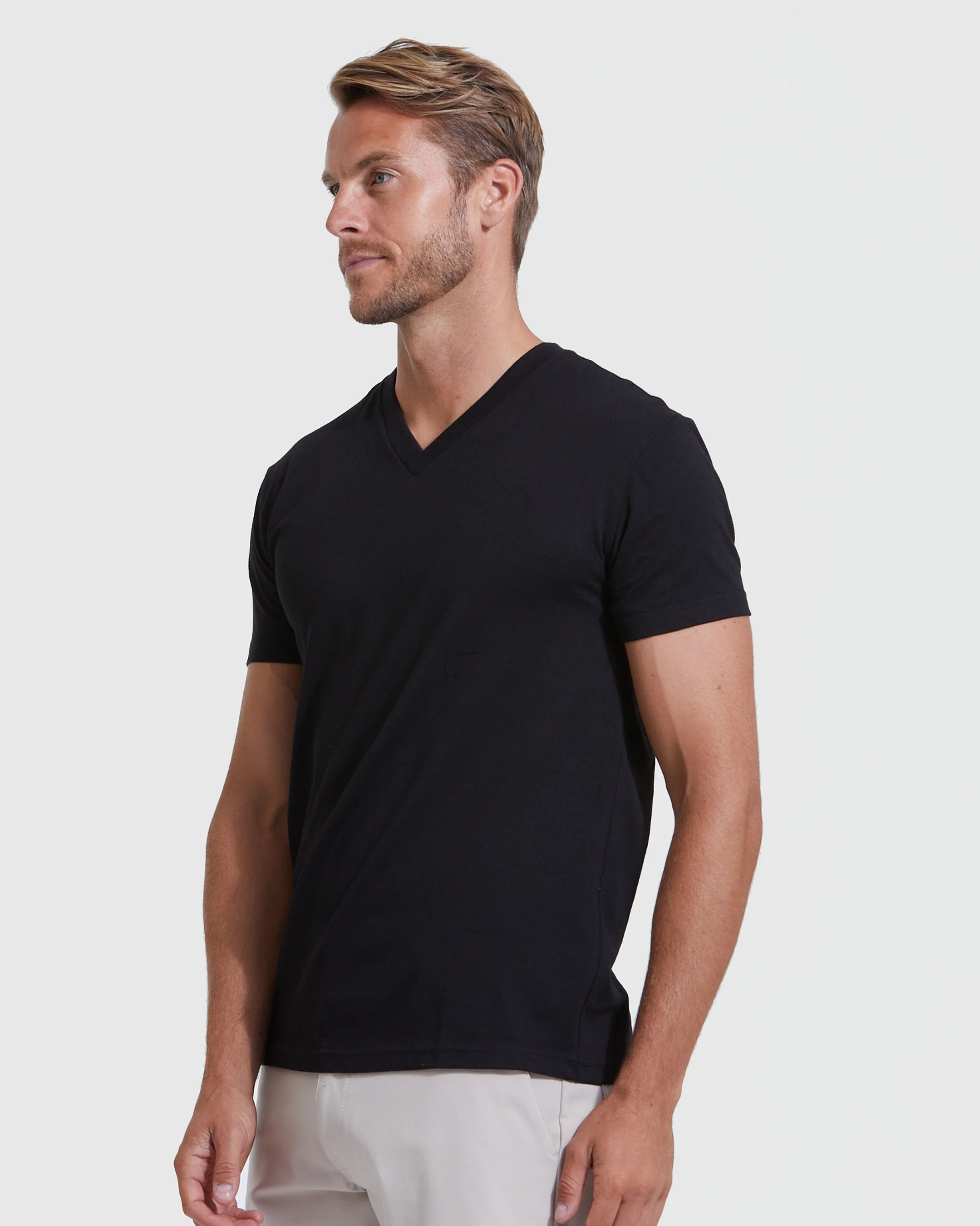 Black Classic V-Neck 3-Pack - Image 4