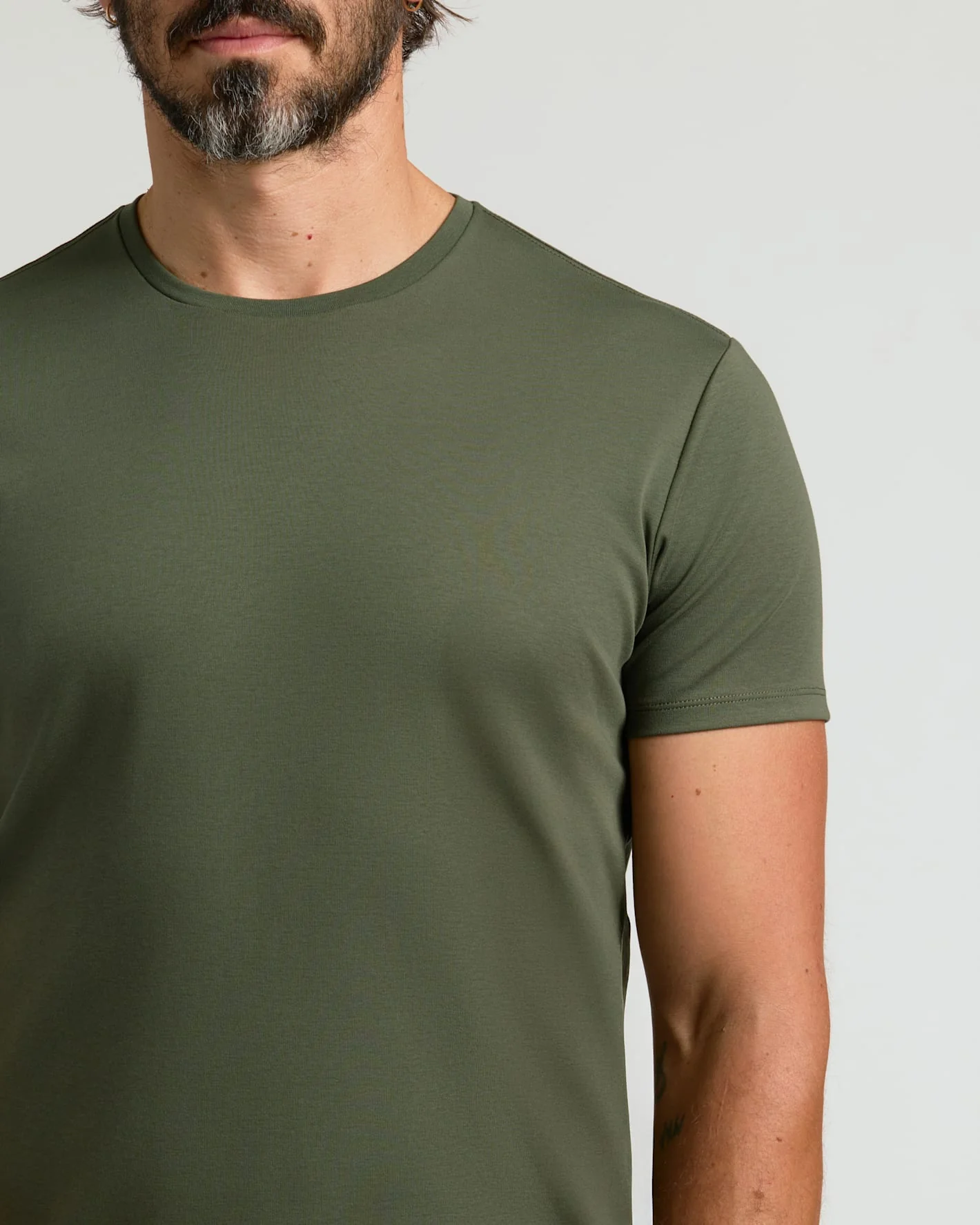 Grove Pima Cotton Blend Curved Hem Crew - Image 6