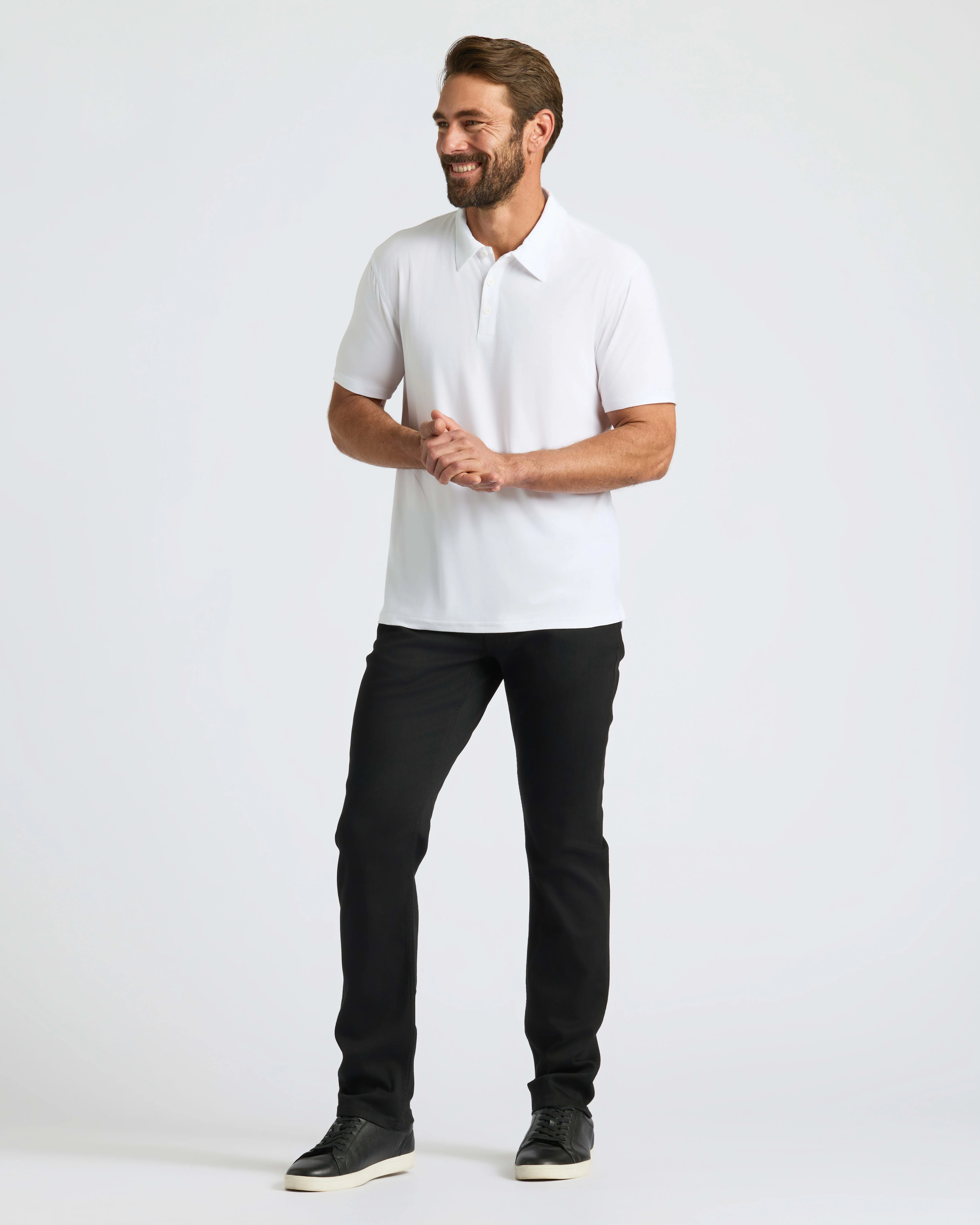 All White Active Polo 6-Pack - Image 3