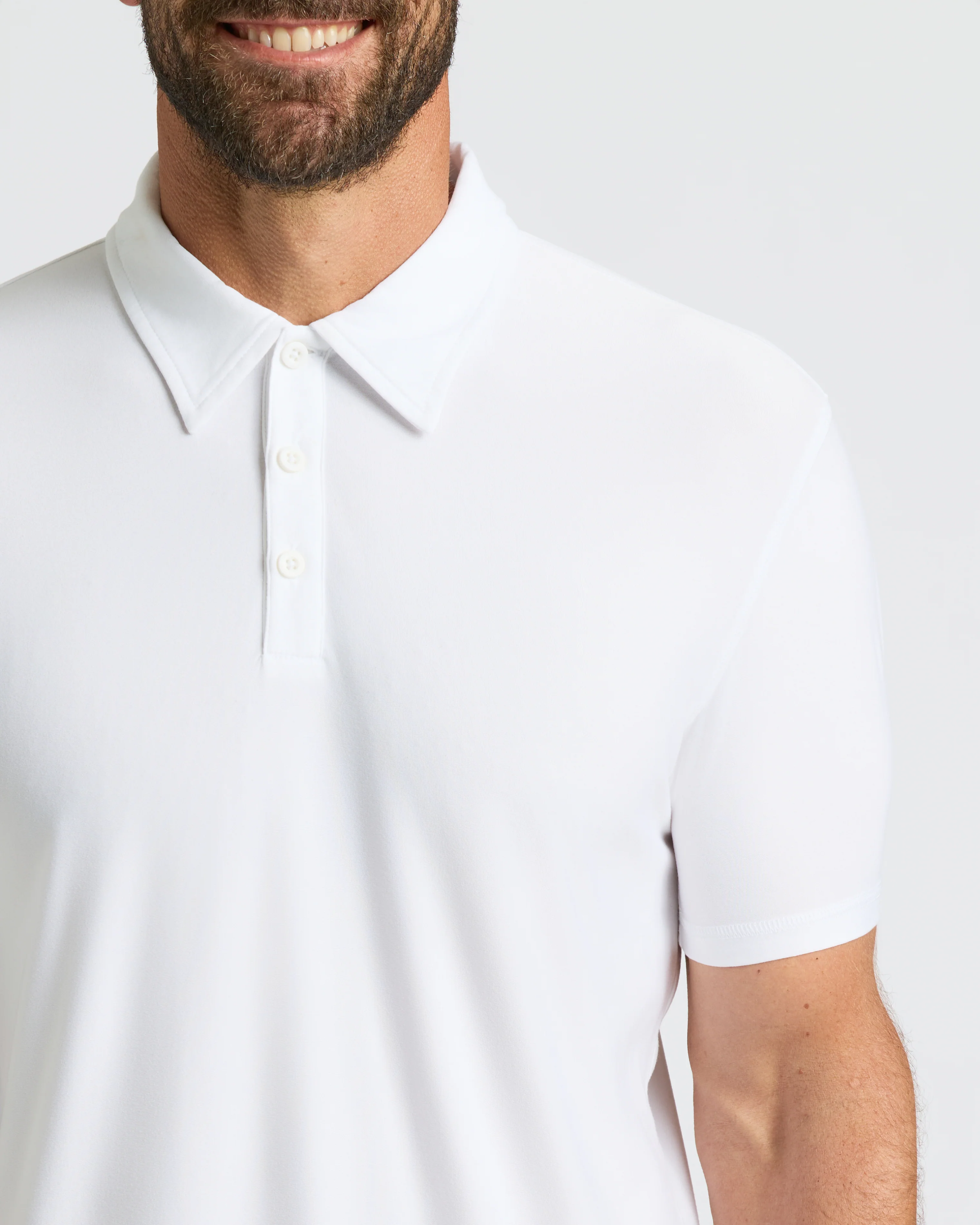 All White Active Polo 6-Pack - Image 5