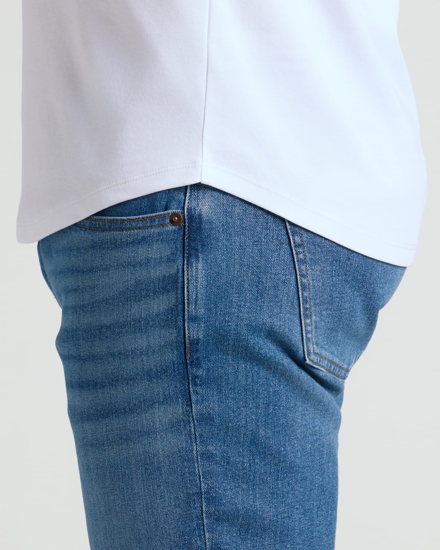 Pima Cotton Blend Curved Hem Crew 4-Pack - Image 8