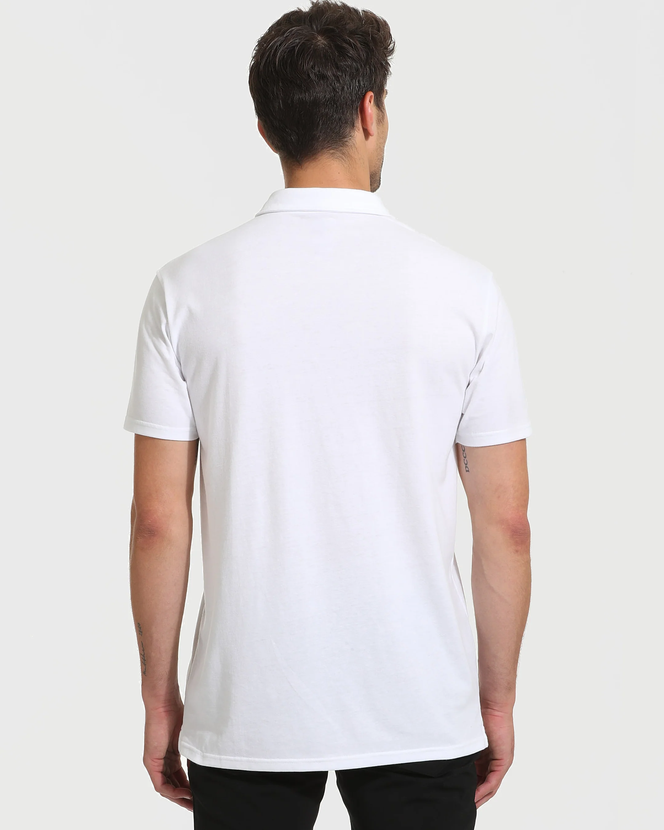 All White Tall Classic Polo 3-Pack - Image 4