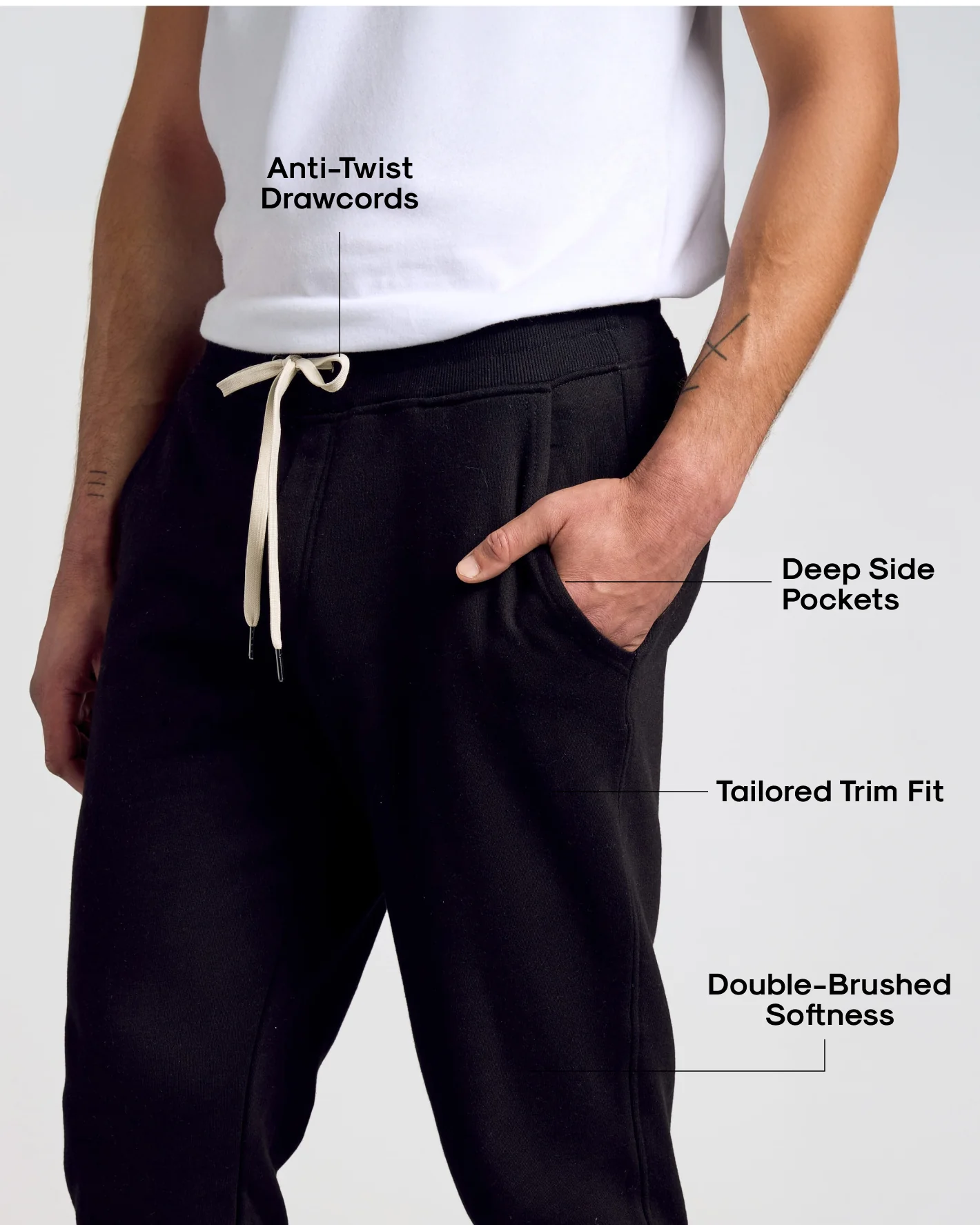 Black Fleece French Terry Joggers 2-Pack - Image 3