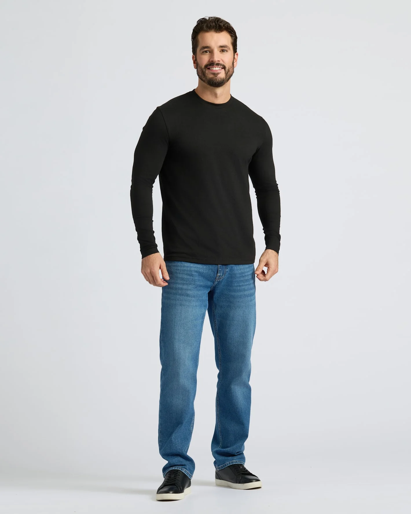 Black Classic Long Sleeve Crew Neck - Image 4