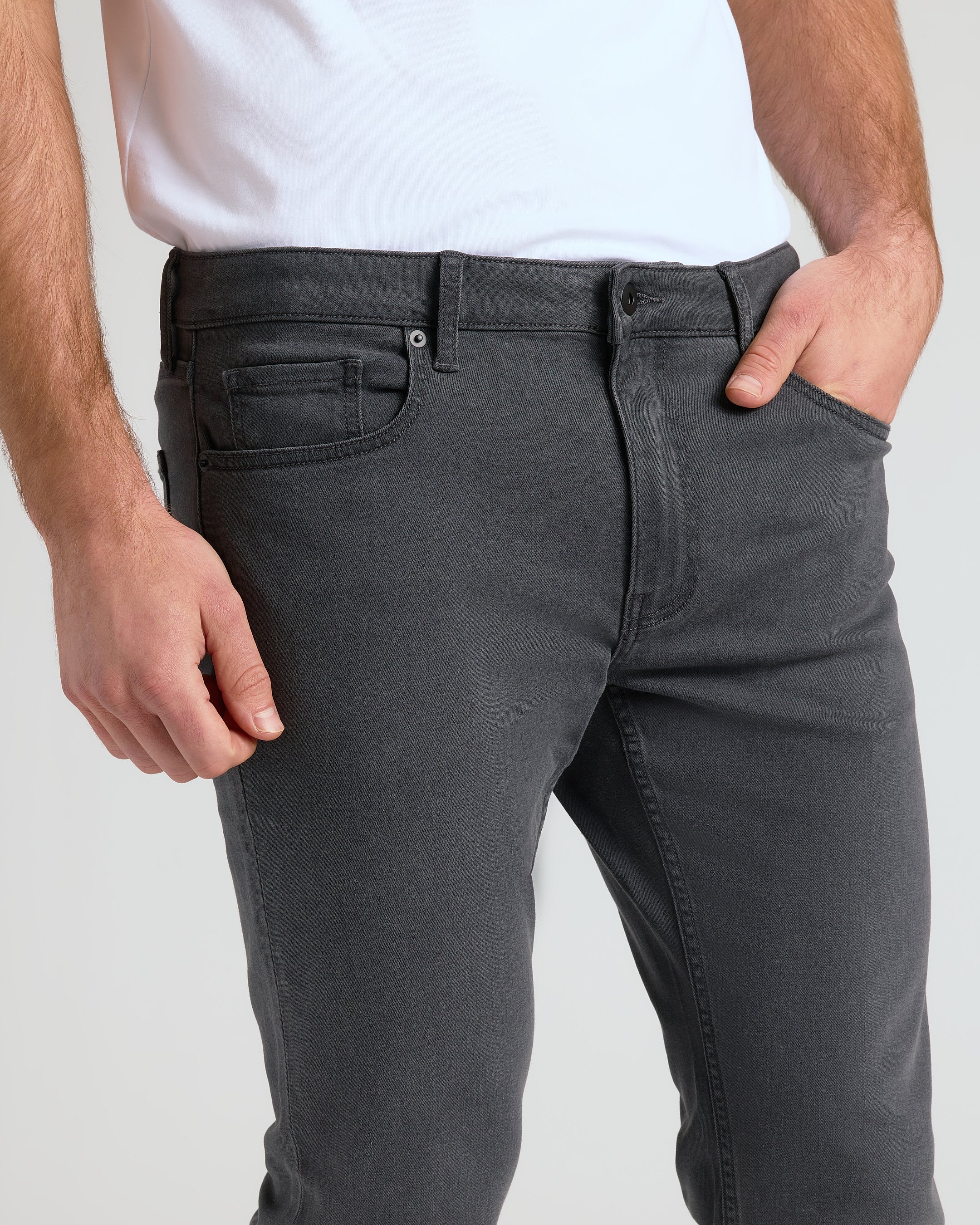 Black & Gray Wash Straight Comfort Stretch Jeans 2-Pack - Image 8