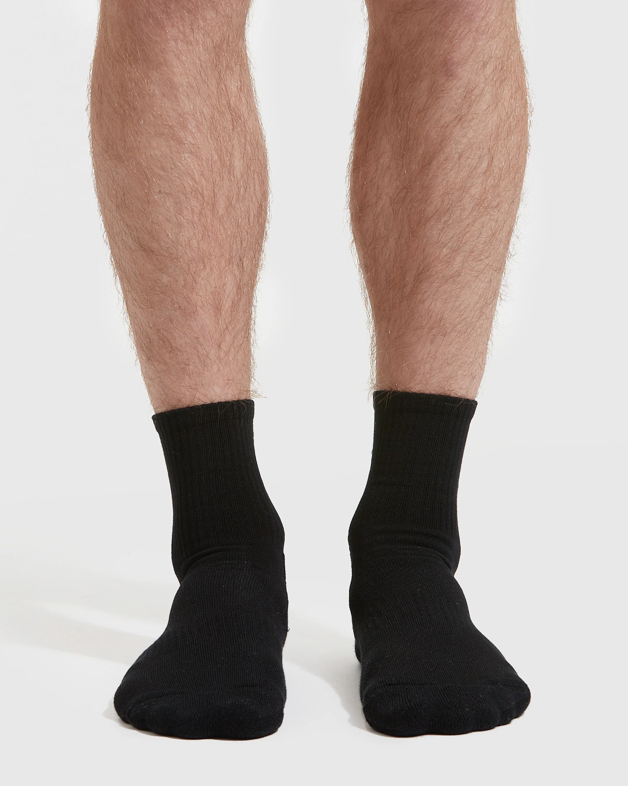 Black Half Crew Socks 6-Pack - Image 2