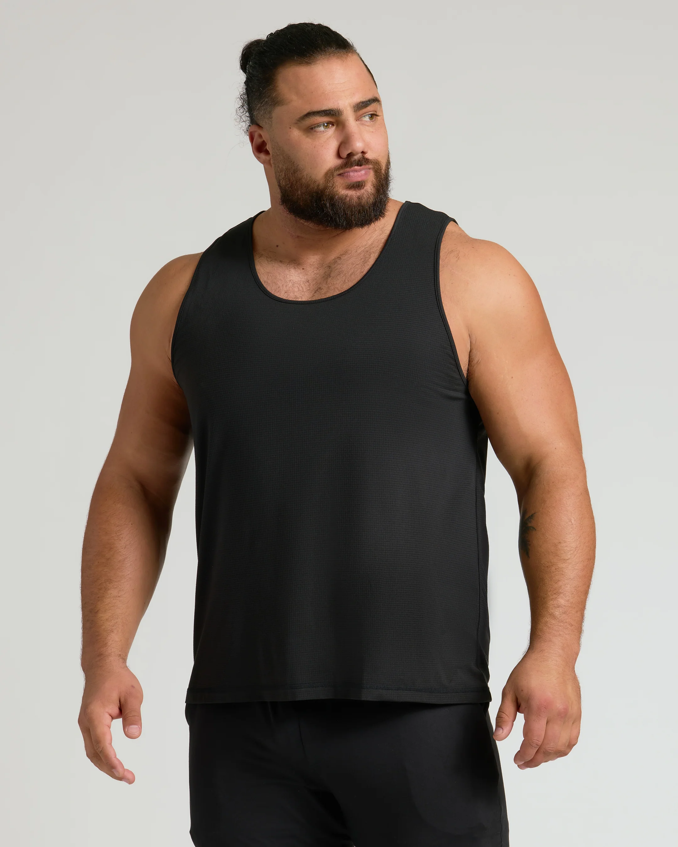Black & Navy Active Mesh Tank 6-Pack - Image 2