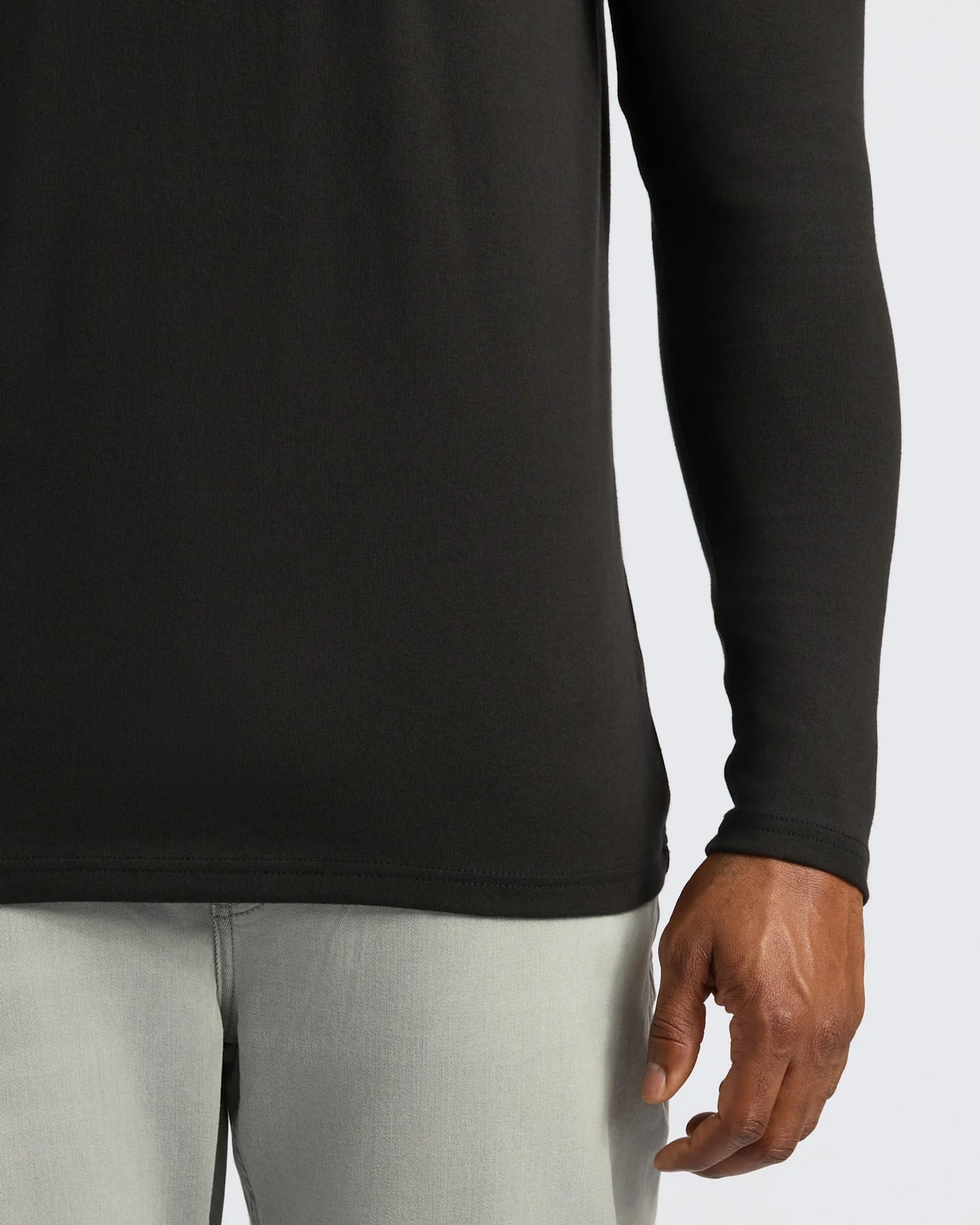Black Tall Heavyweight Long Sleeve Pocket Crew 2-Pack - Image 7