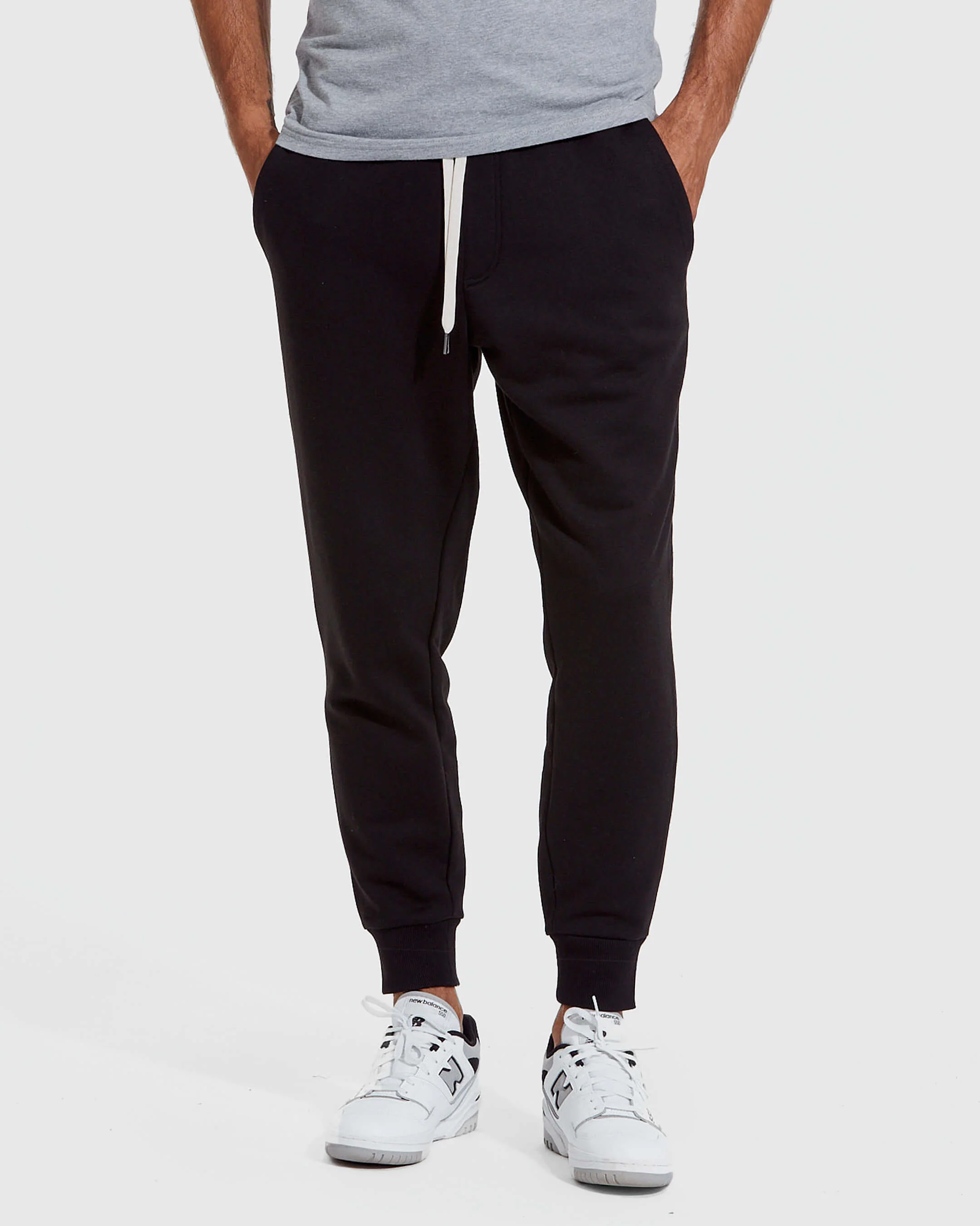 Black Pullover Fleece Crew & Jogger 2-Pack - Image 3