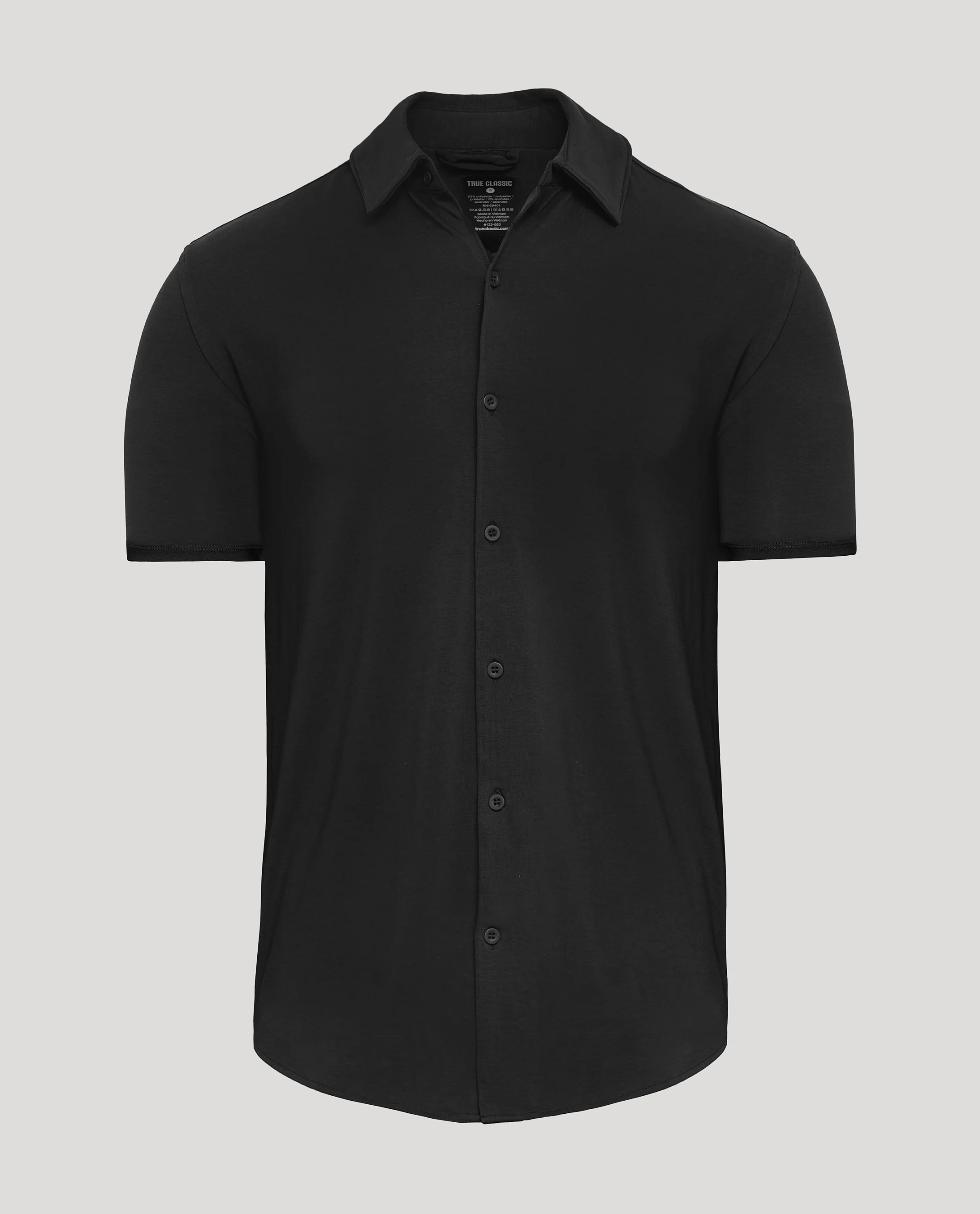 Black Short Sleeve Comfort Knit Shirt - Image 2