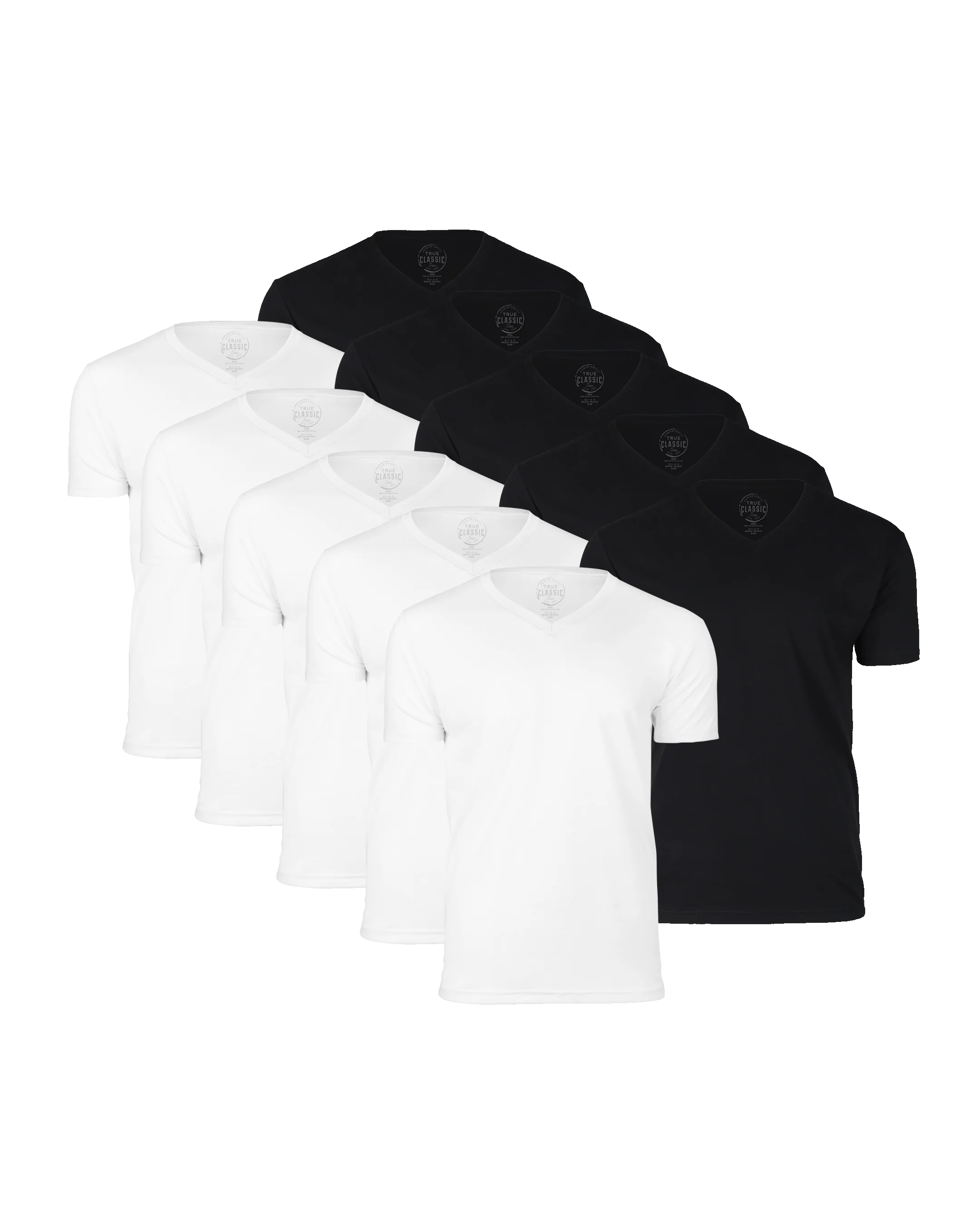 Black & White V-Neck 10-Pack