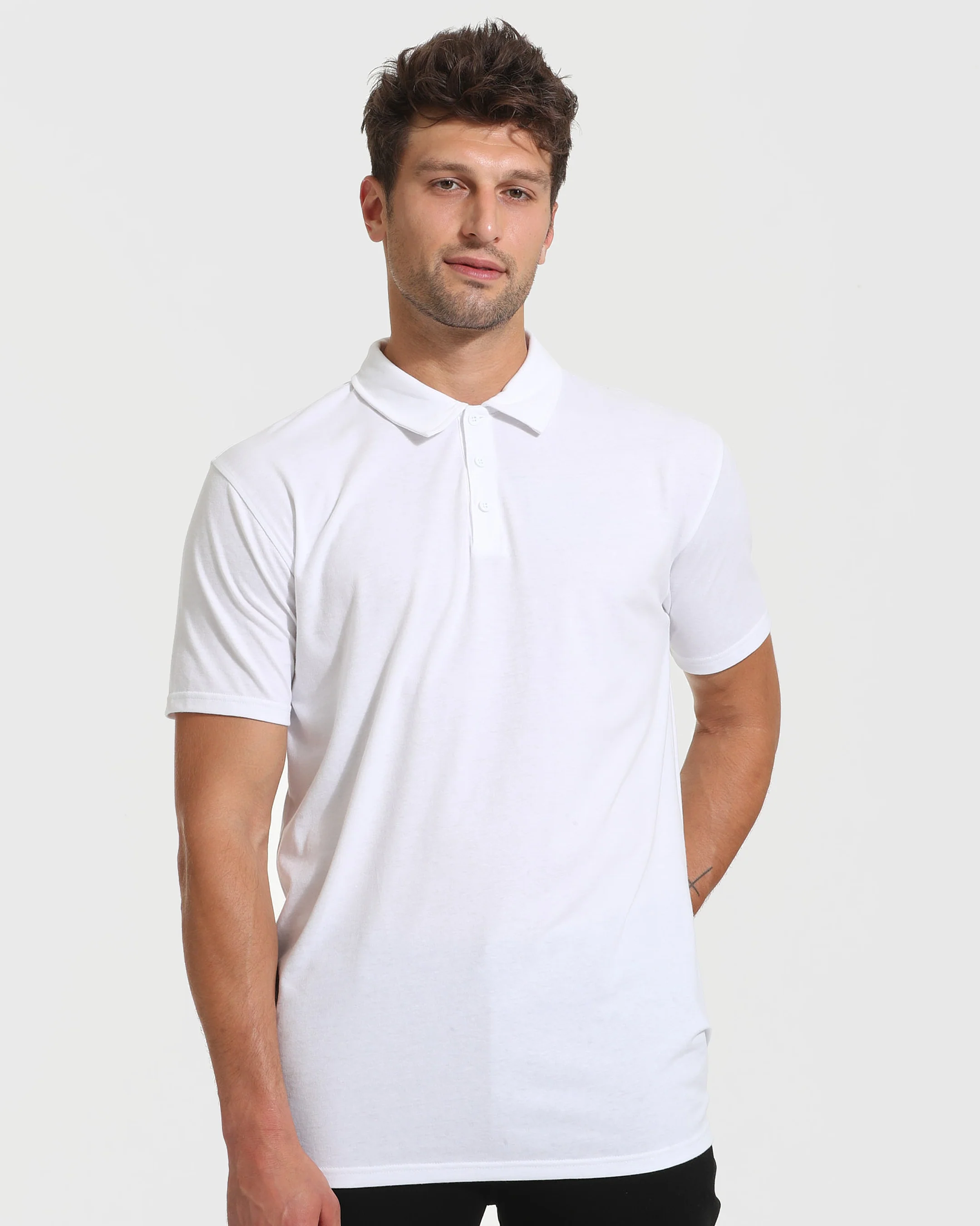 Black & White Tall Classic Polo 6-Pack - Image 3