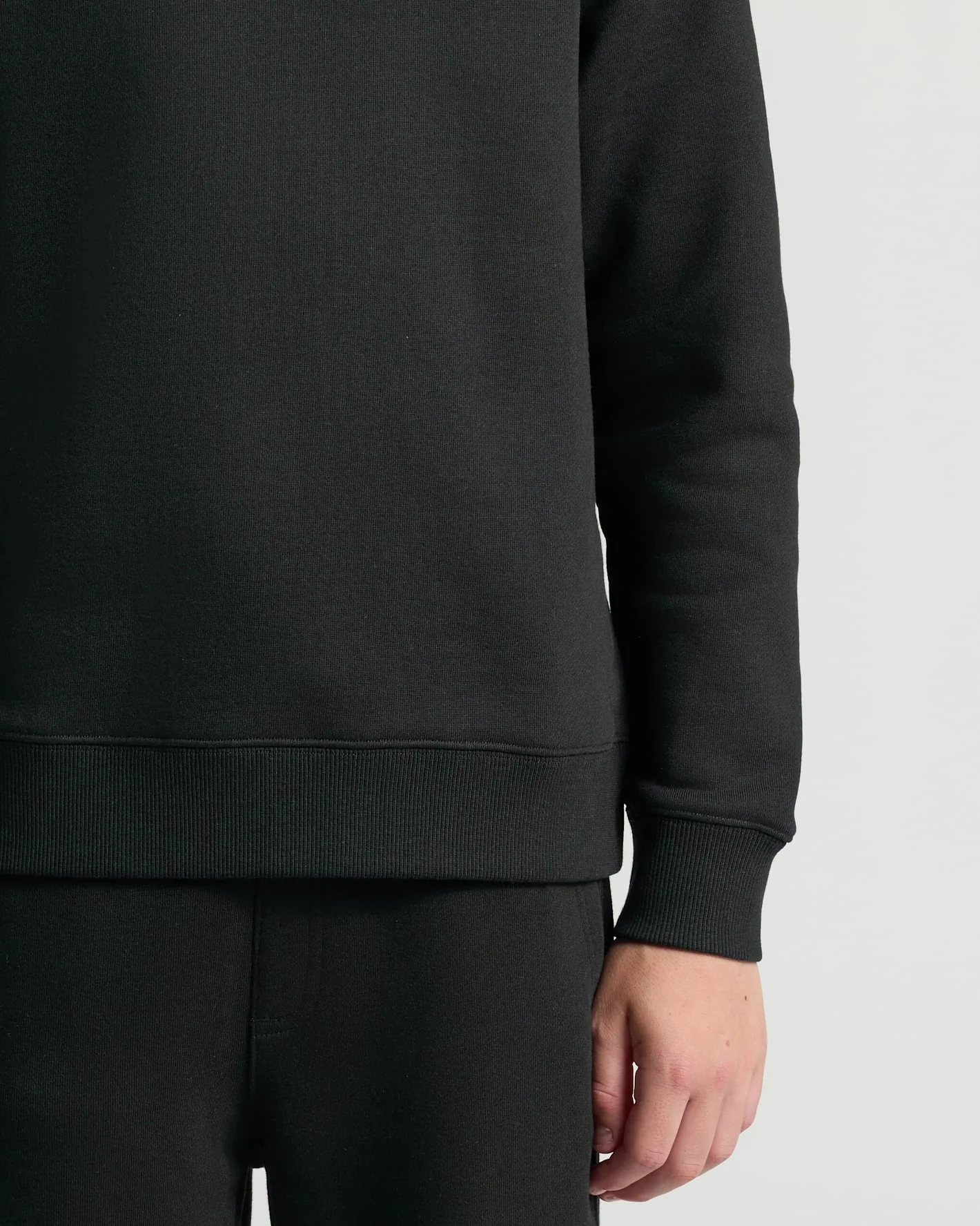 Boys' Black Fleece Crew Neck - Image 6