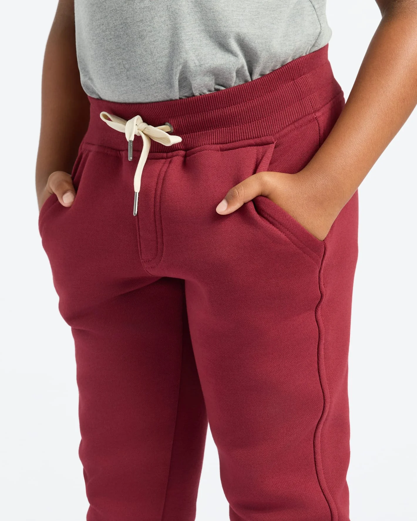 Boys Dark Maroon Full Zip Fleece Hoodie & Jogger 2-Pack - Image 7
