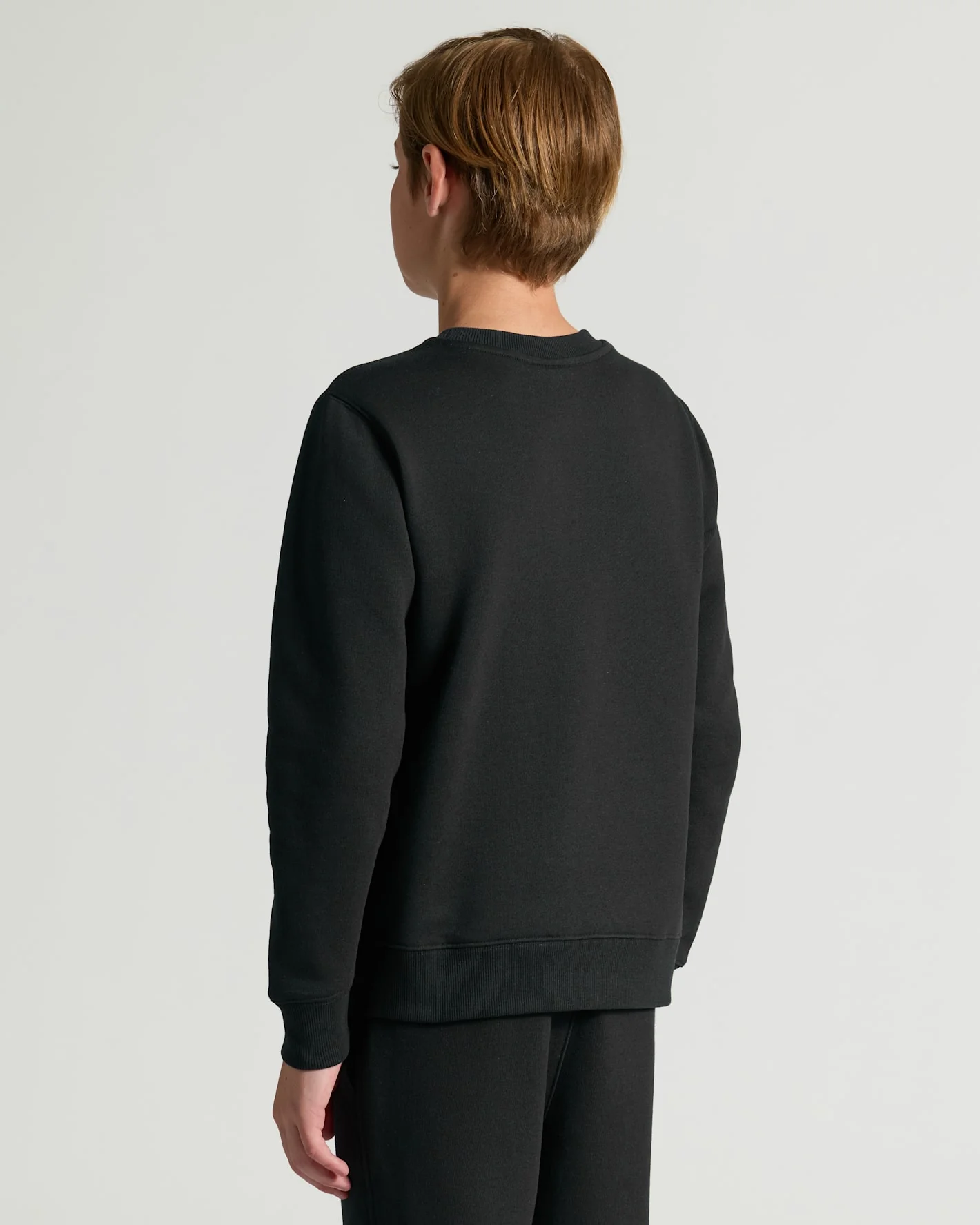 Boys' Black Fleece Crew Neck - Image 4