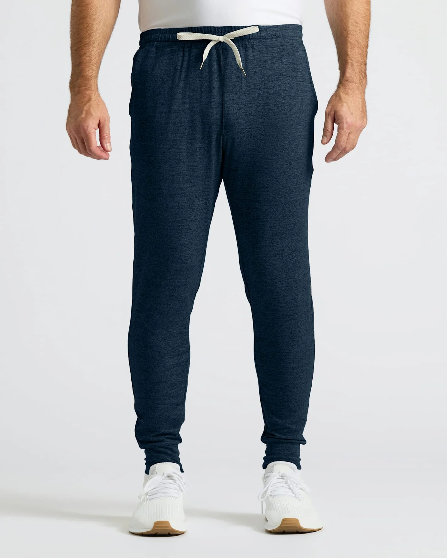 Dark Heather Navy Active Joggers - Image 3