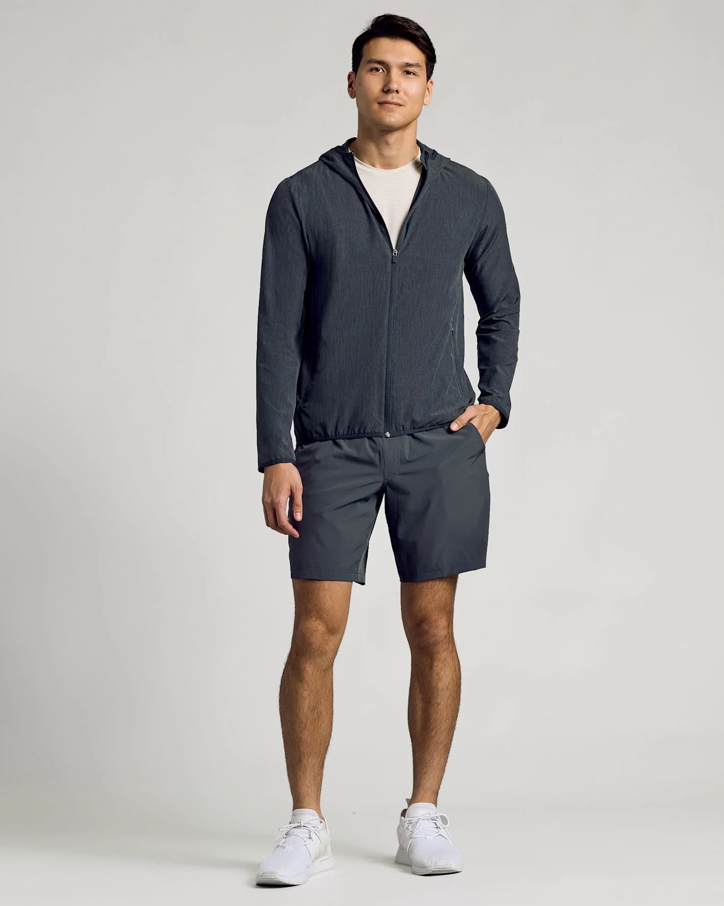 Charcoal Heather Gray Active Shell Jacket - Image 3