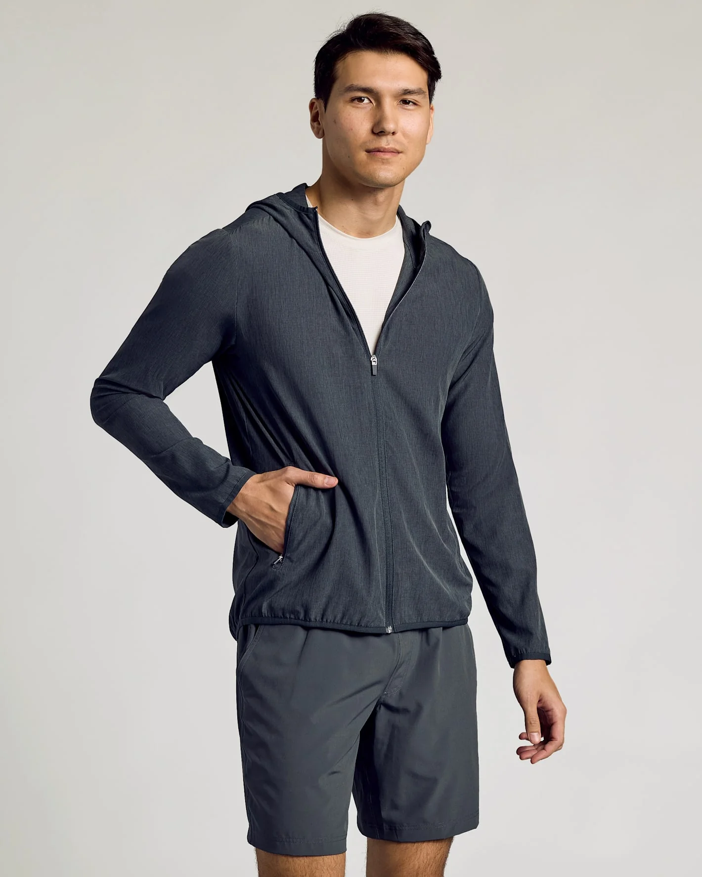 Charcoal Heather Gray Active Shell Jacket - Image 9