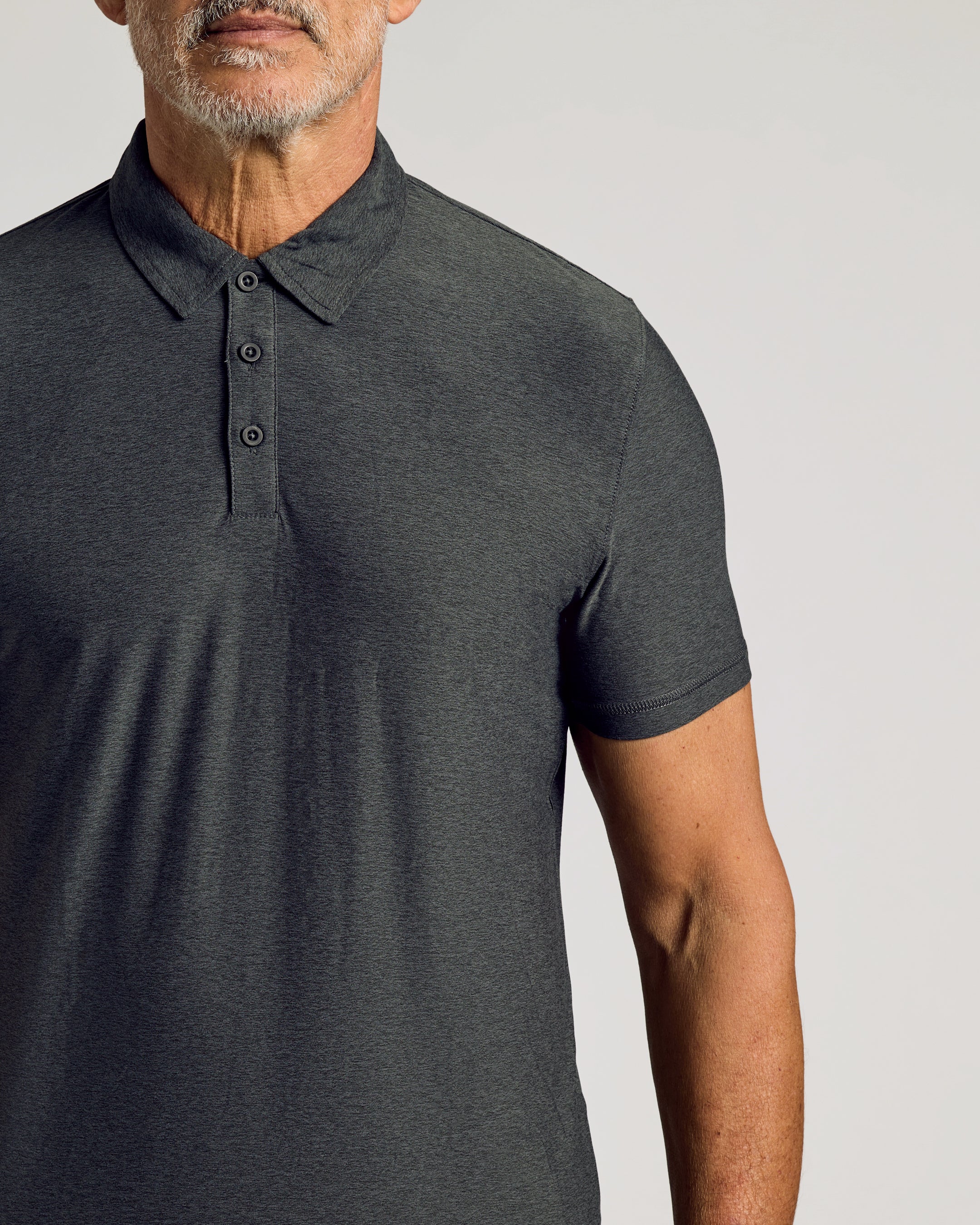Charcoal Heather Gray Active Polo 2.0 - Image 4