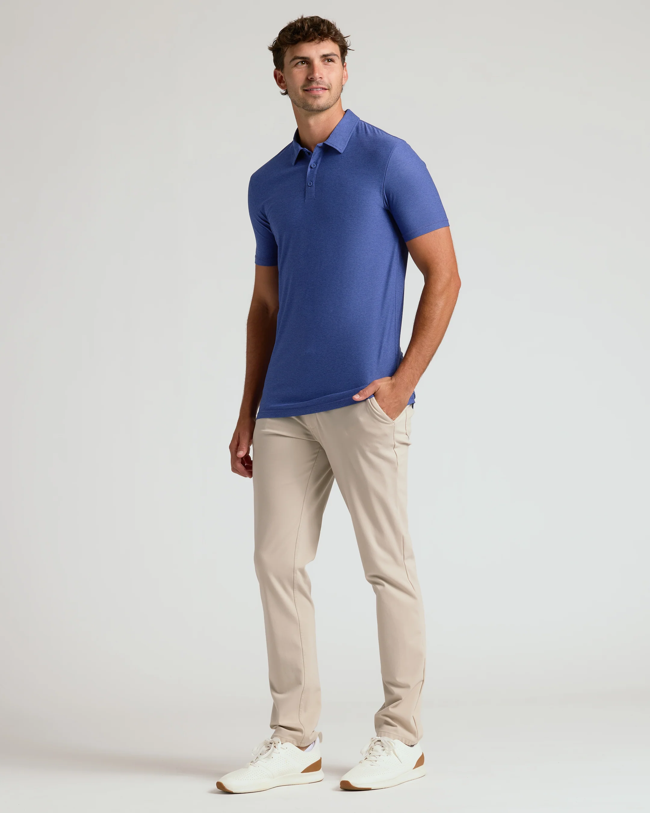 Cosmos Short Sleeve Tall Active Polo - Image 3