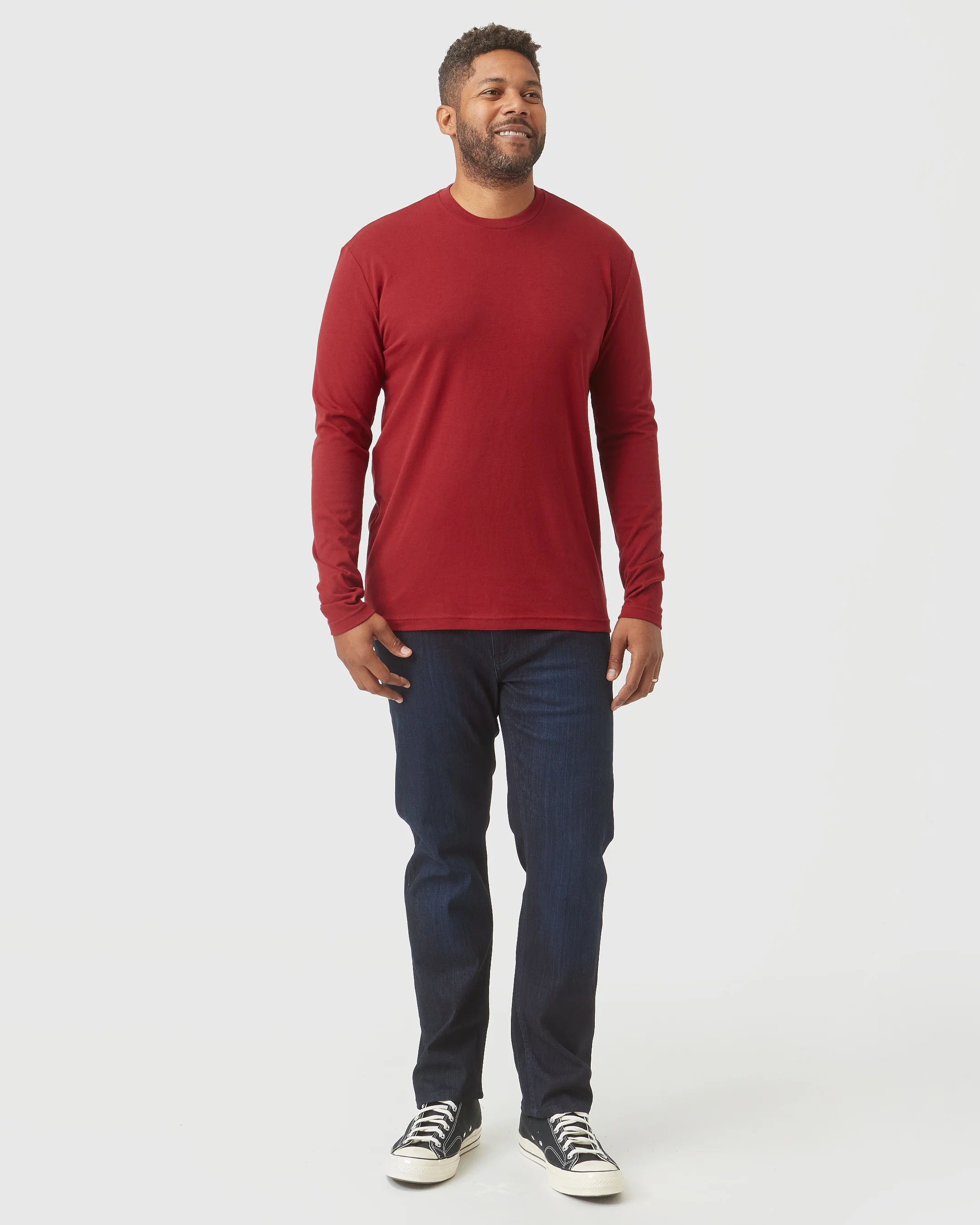 Crimson Long Sleeve Crew Neck 1 - Image 7