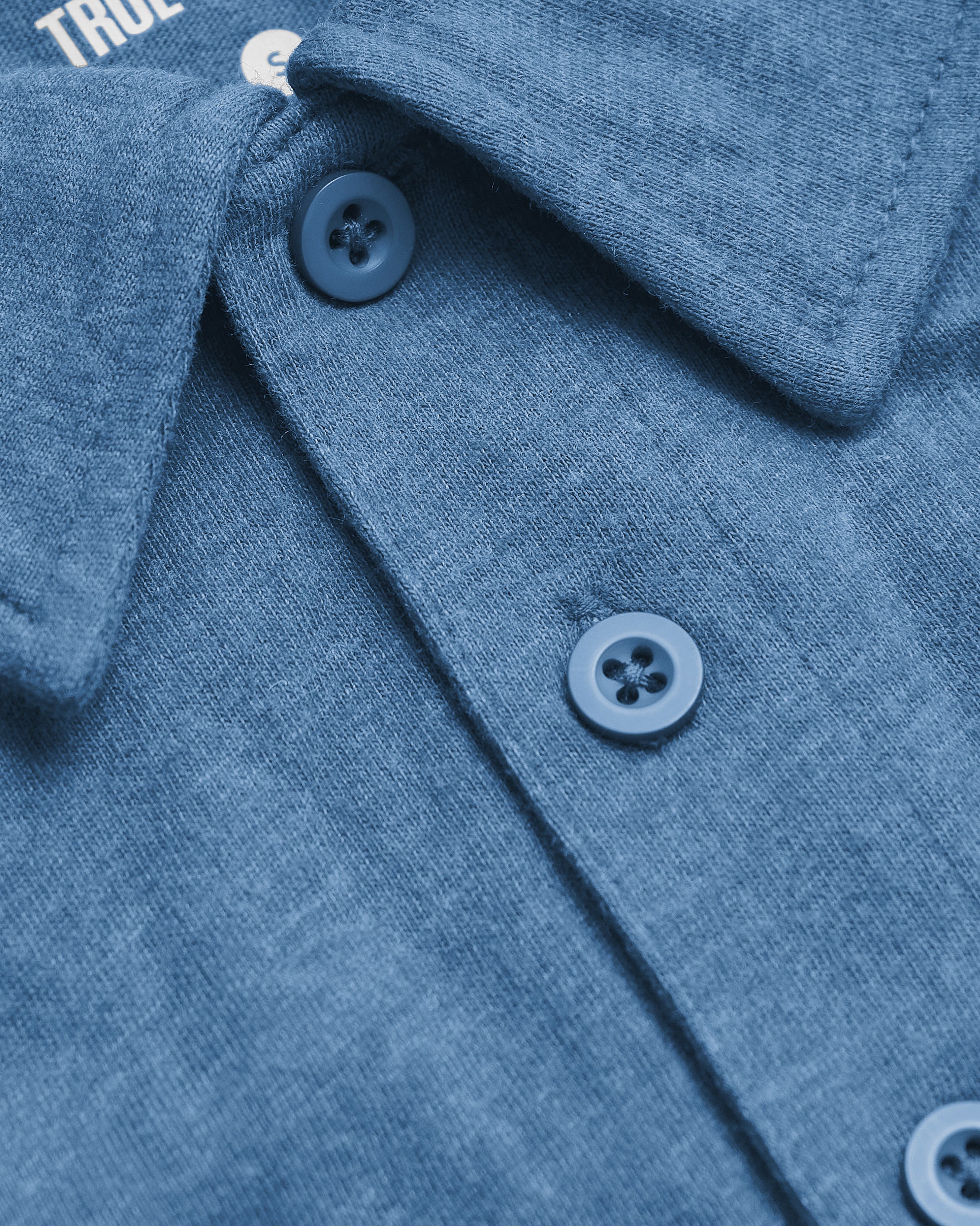 Dark Heather Blue Lake Short Sleeve Tall Polo - Image 8