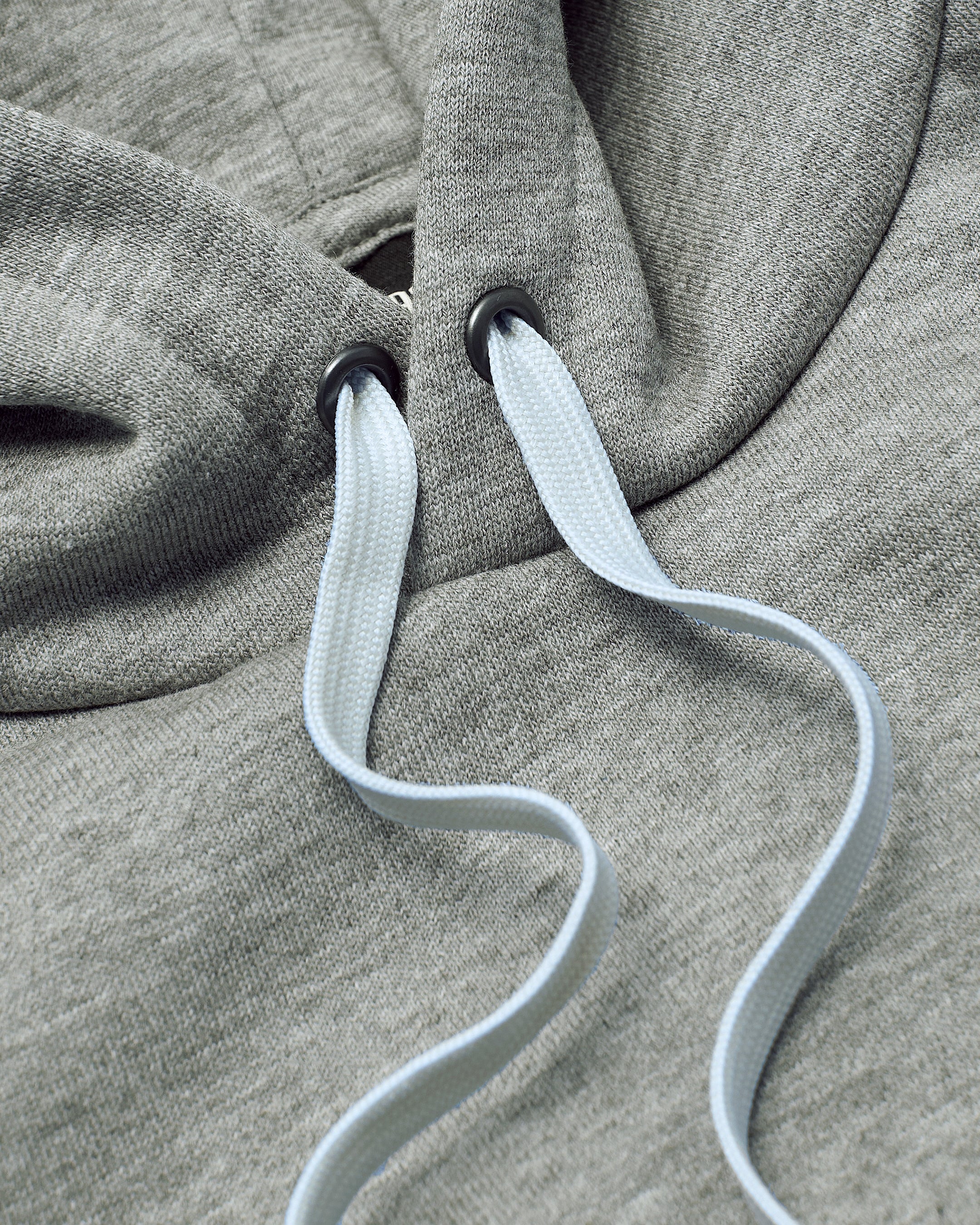 Dark Heather Gray Fleece French Terry Pullover Hoodie - Image 5