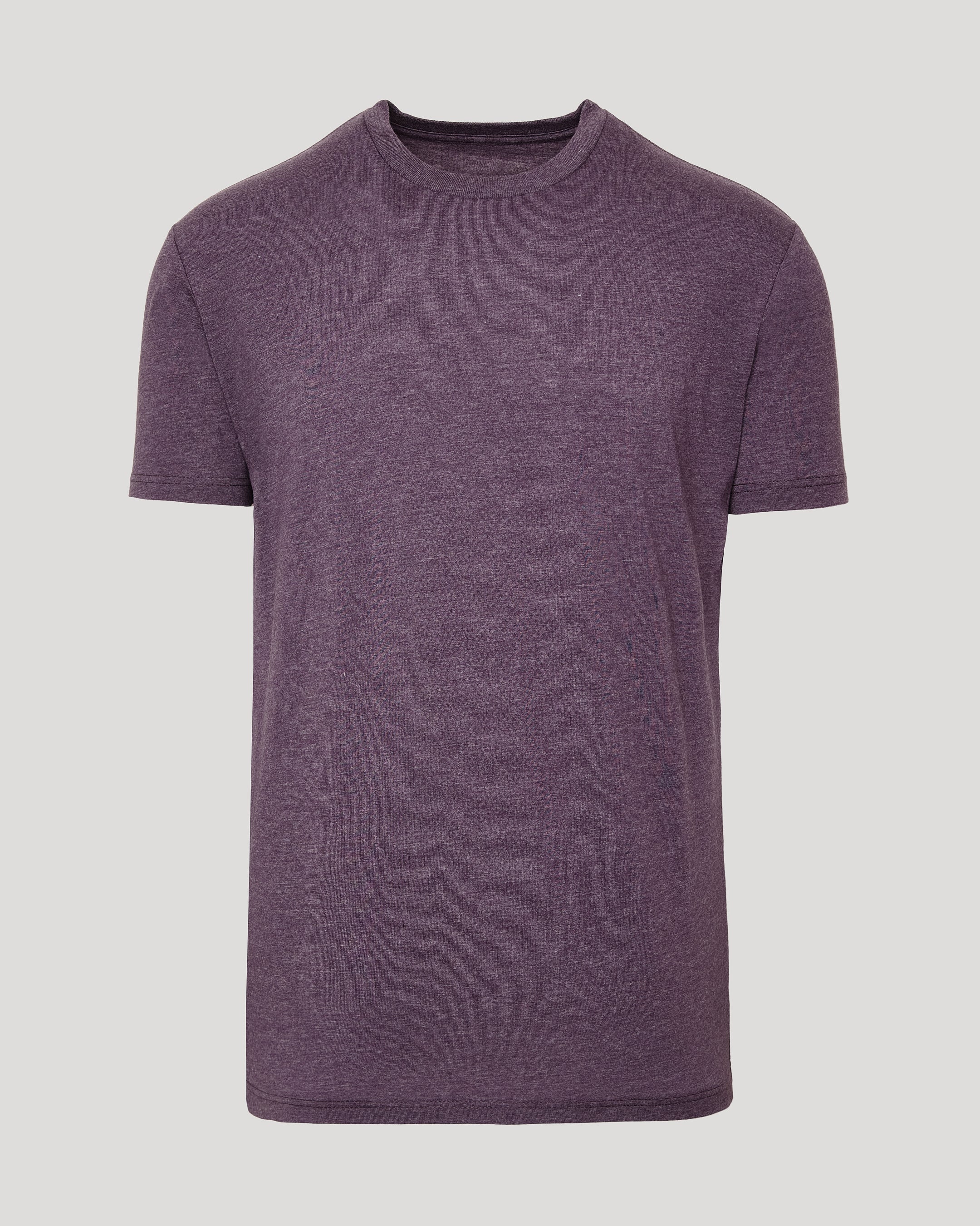 Dark Heather Plum Classic Crew Neck - Image 2