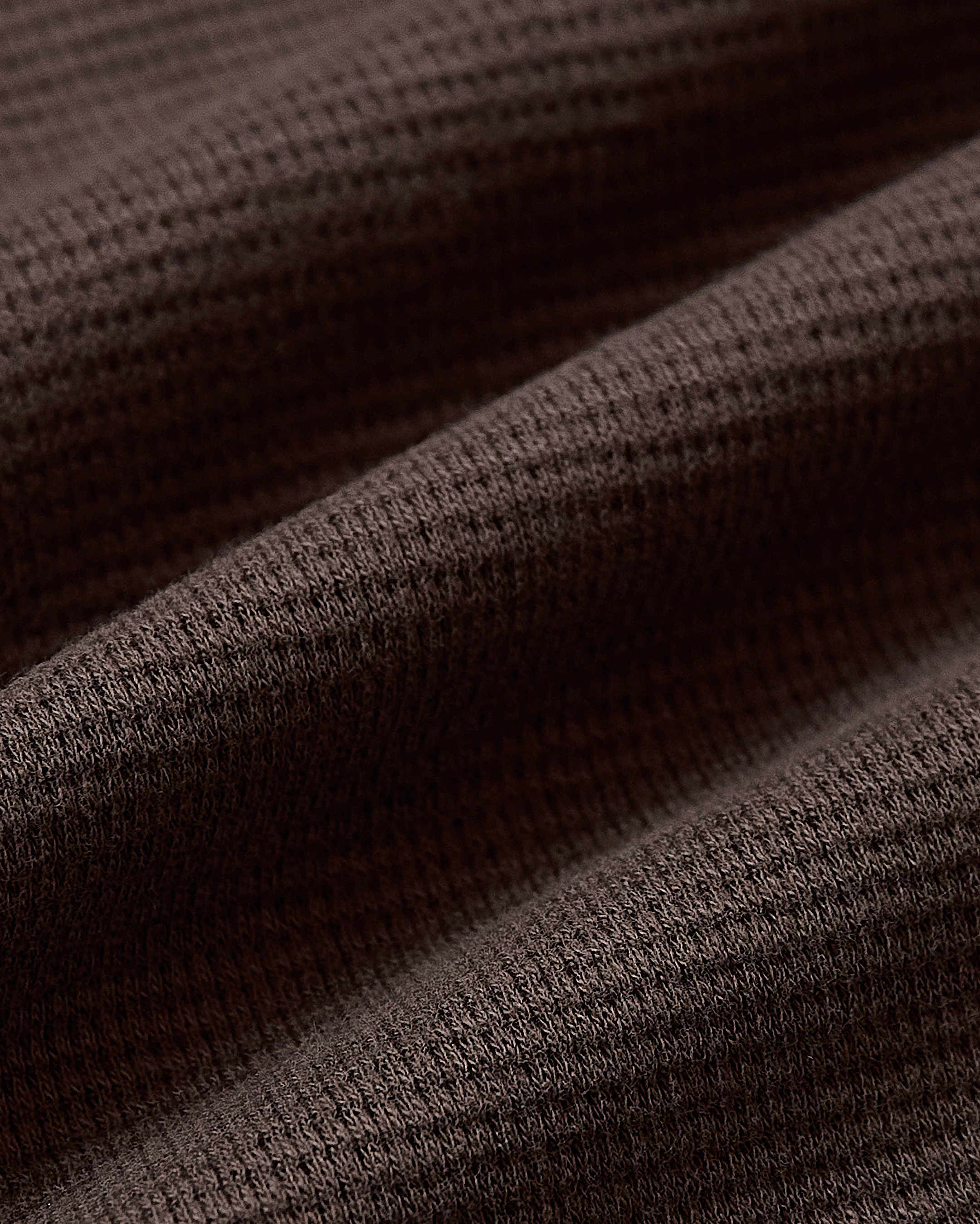 Dark Oak Waffle Long Sleeve Crew Neck - Image 7