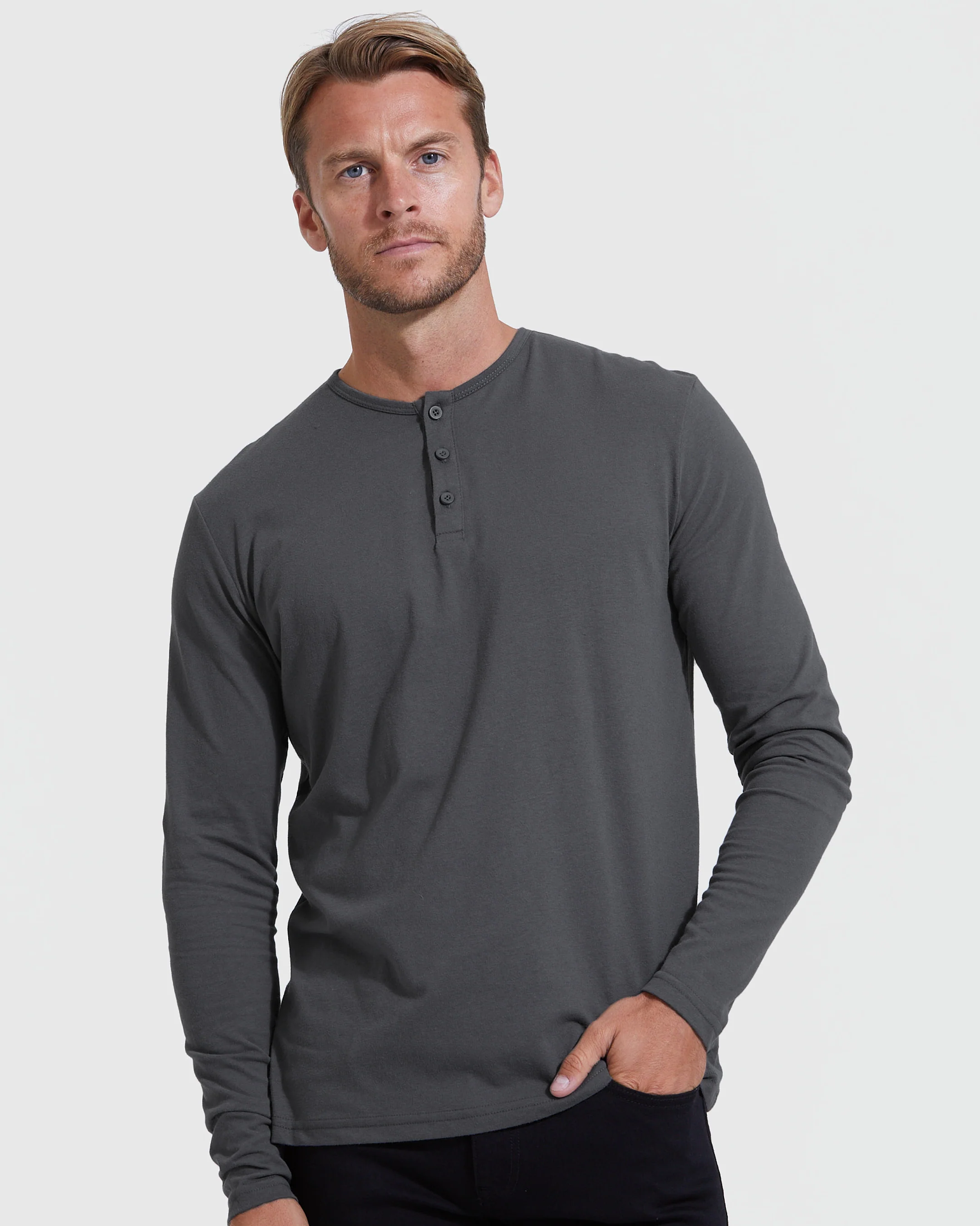 Classic Long Sleeve Henley 3-Pack - Image 4