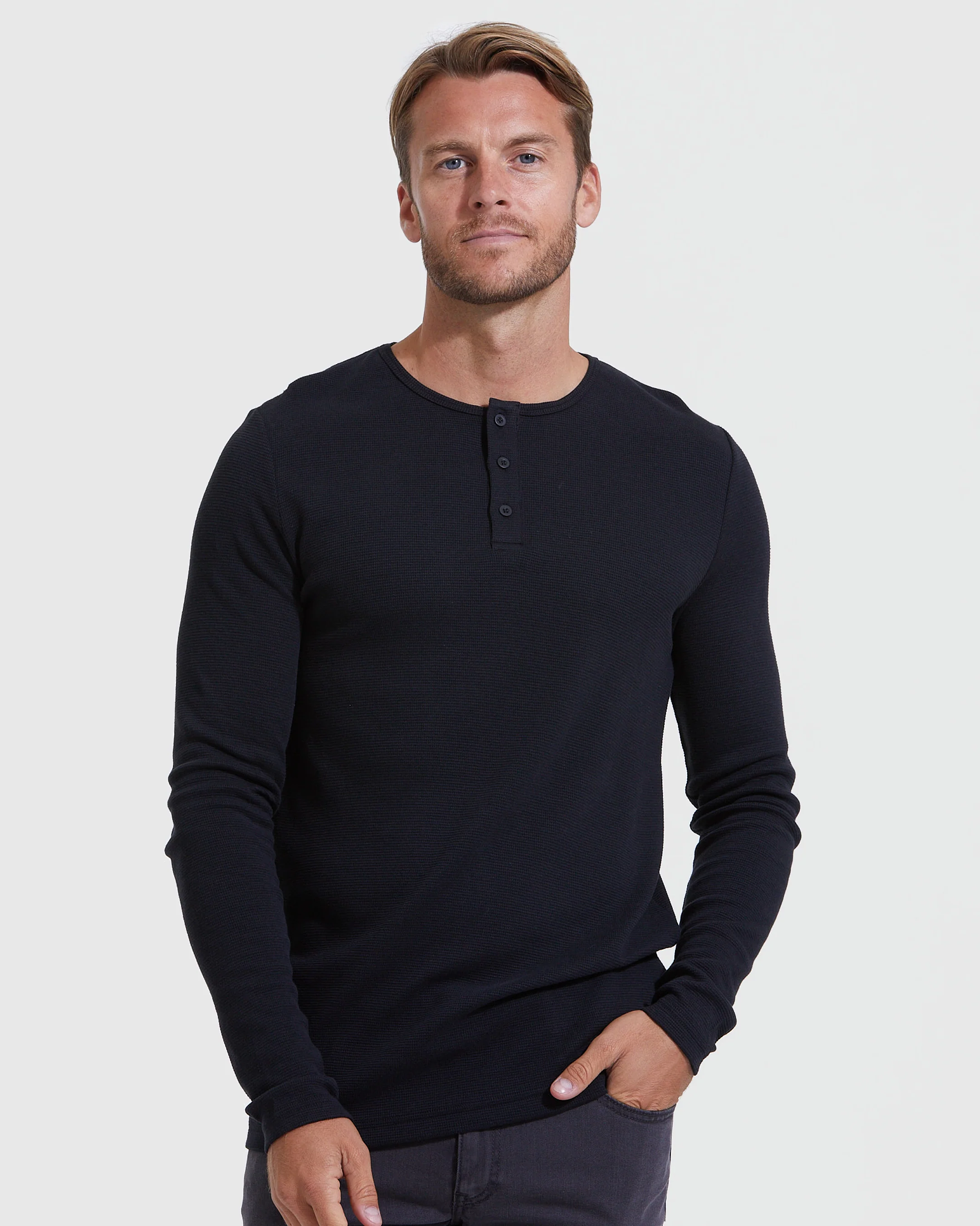 The Staple Long Sleeve Henley 3-Pack - Image 2
