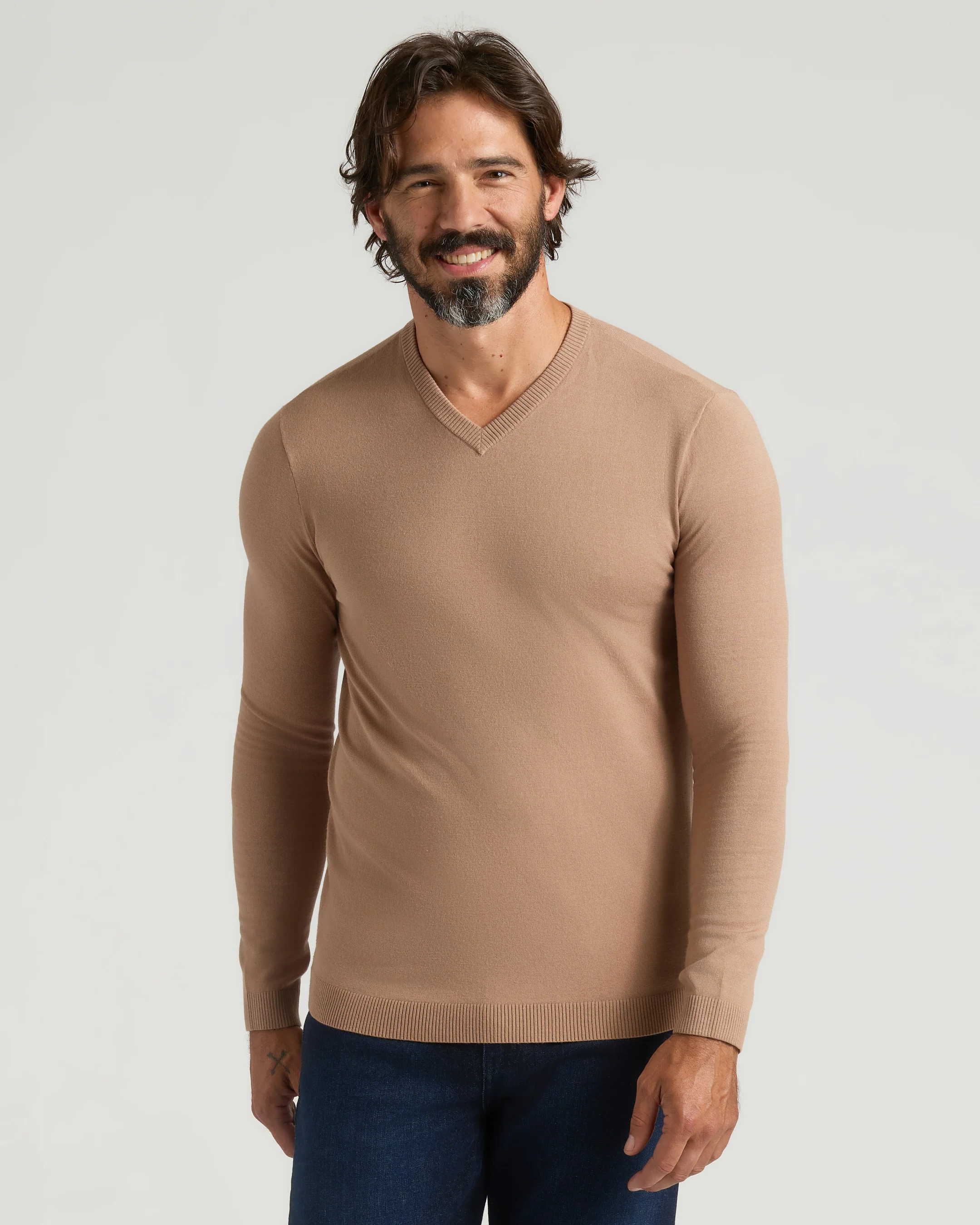 Truffle & Blueberry Dressy V-Neck Sweater 2-Pack - Image 5