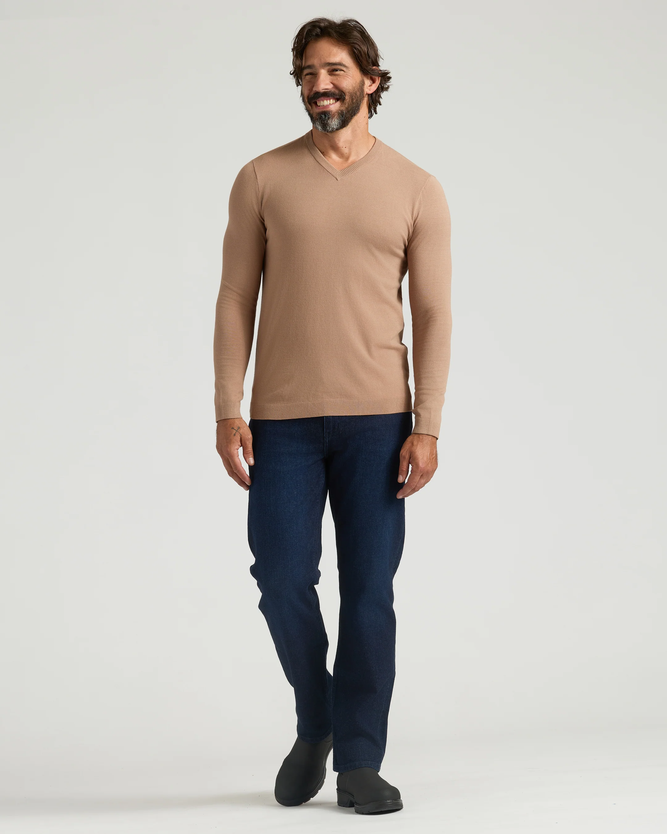 Truffle & Blueberry Dressy V-Neck Sweater 2-Pack - Image 7