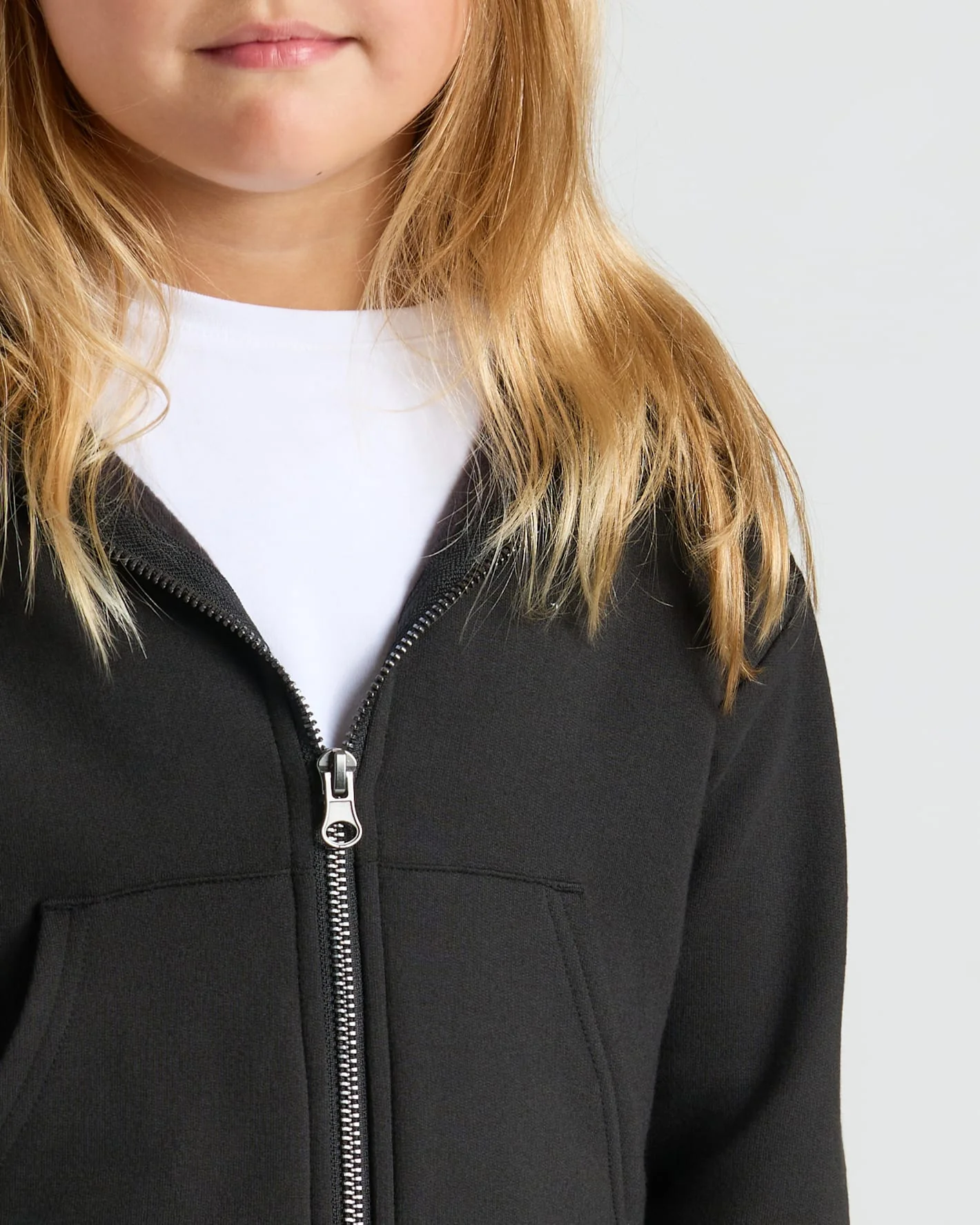 Girls Black Cropped Zip Hoodie & Relaxed Joggers 2-Pack - Image 5