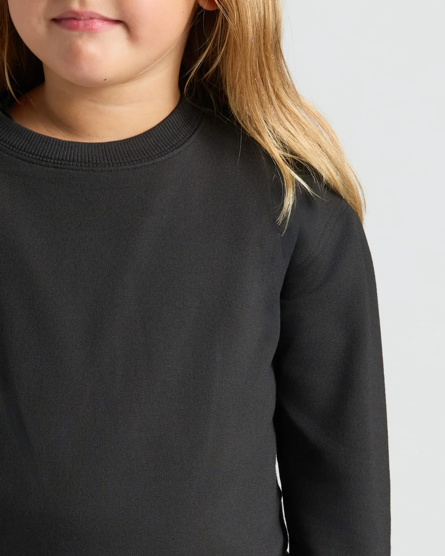 Girls Black & Dark Maroon Slouch Pullover Crew 2-Pack - Image 5