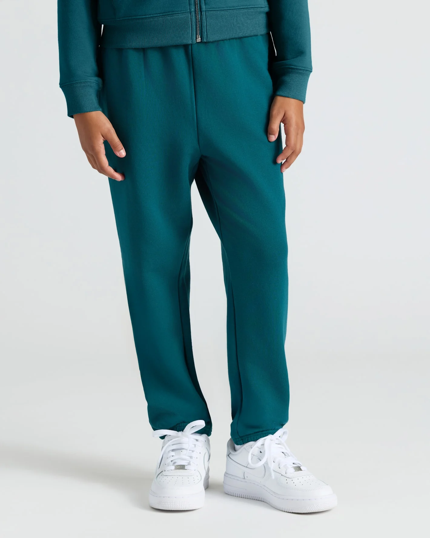 Girls Deep Emerald Relaxed Joggers - Image 5