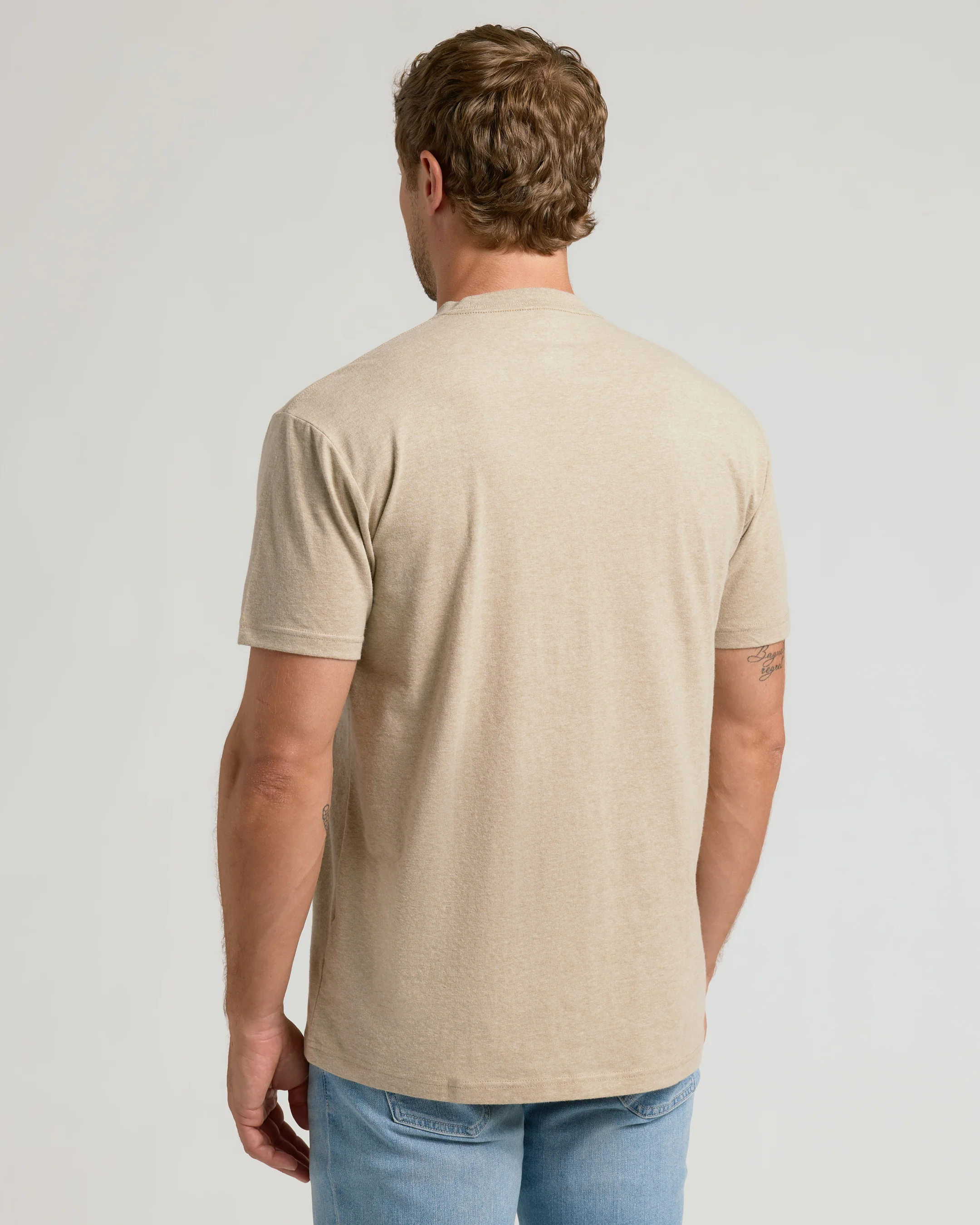 Heather Fennel Classic Crew Neck - Image 4