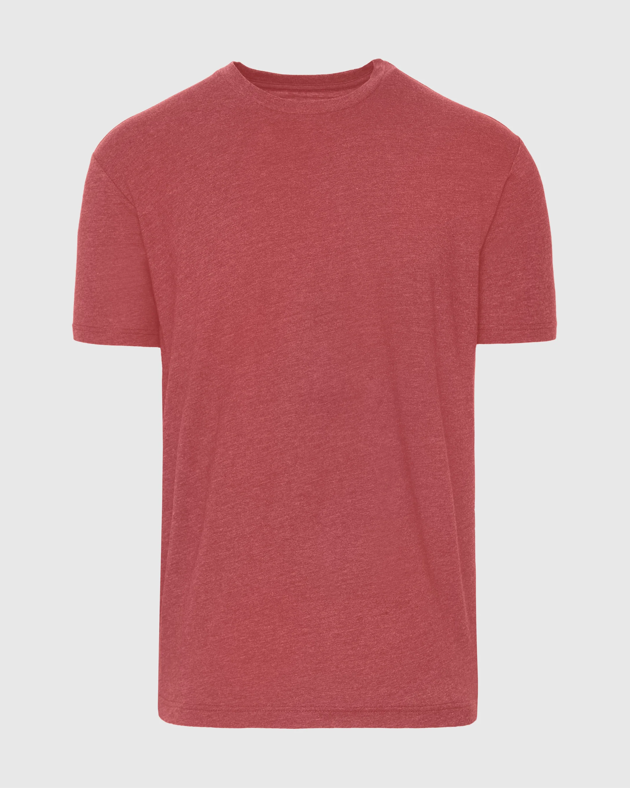 Heather Garnet Short Sleeve Crew Neck T Shirt - Image 2