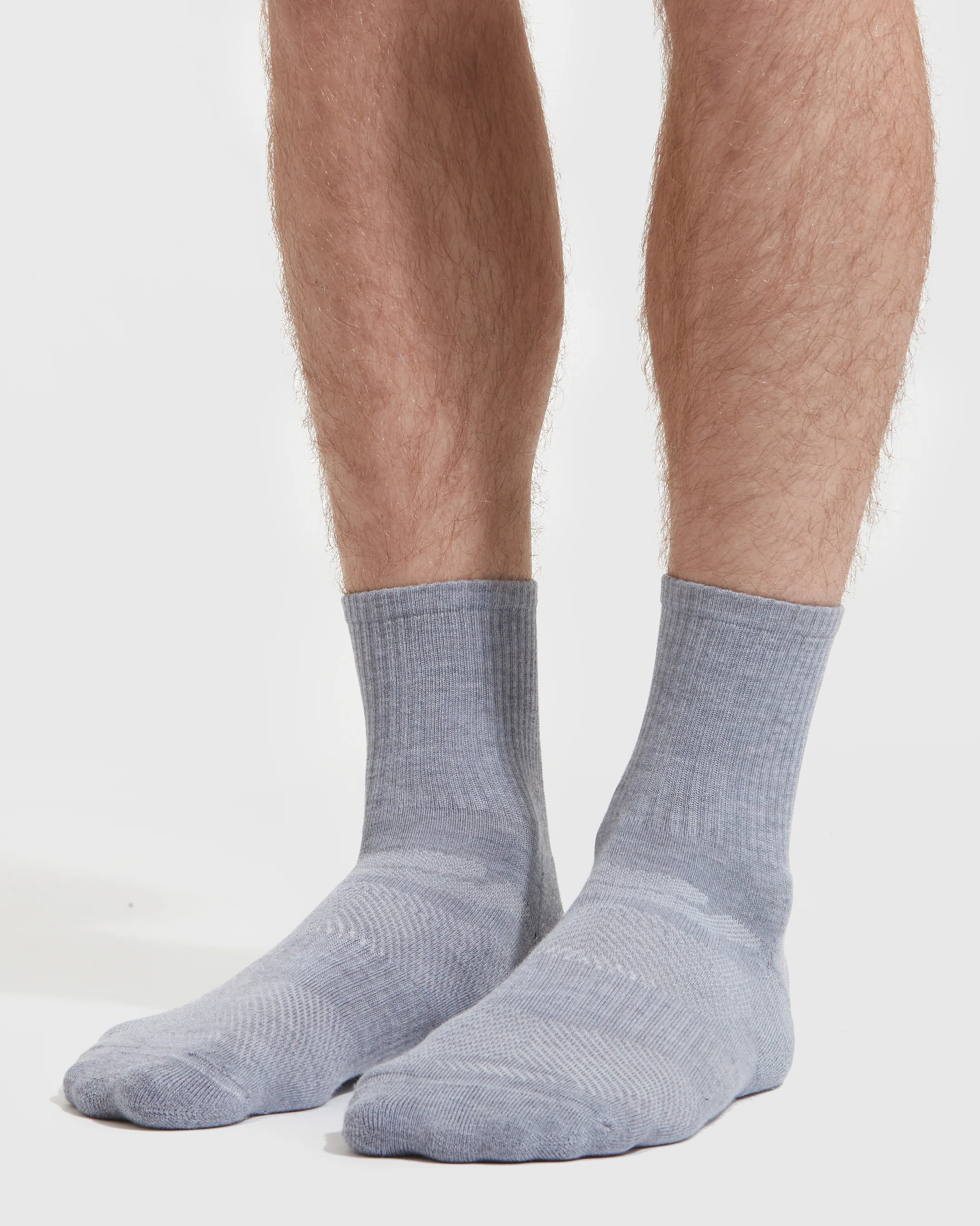 Heather Gray Half Crew Socks 12-Pack - Image 3