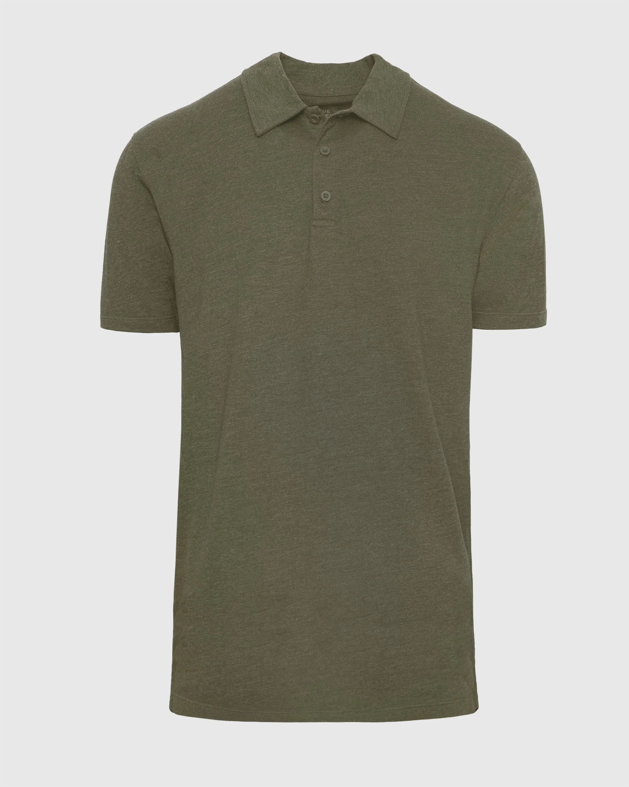 Heather Military Green Short Sleeve Tall Polo - Image 2