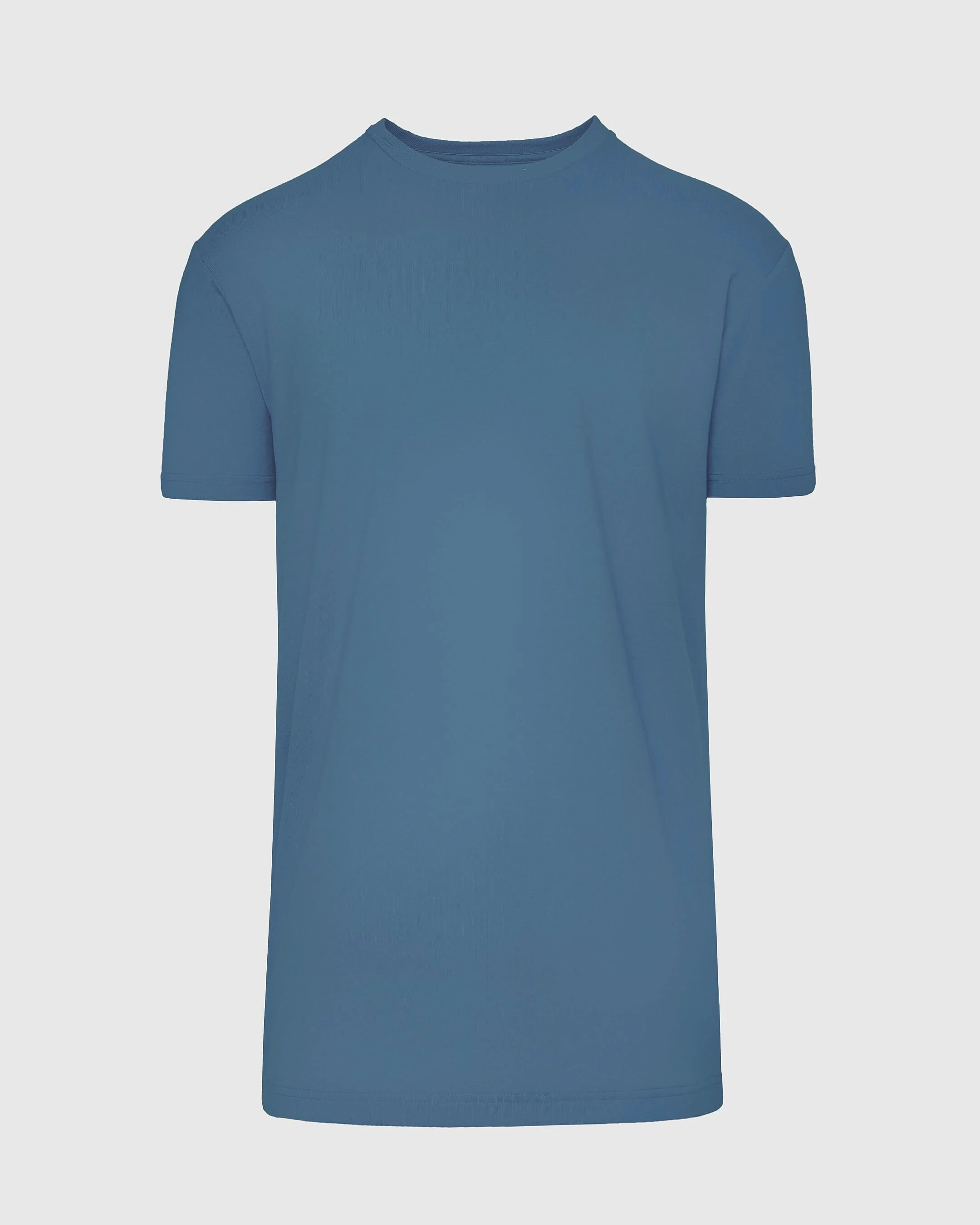 Indigo Tall Straight Hem Crew Neck T-Shirt - Image 2