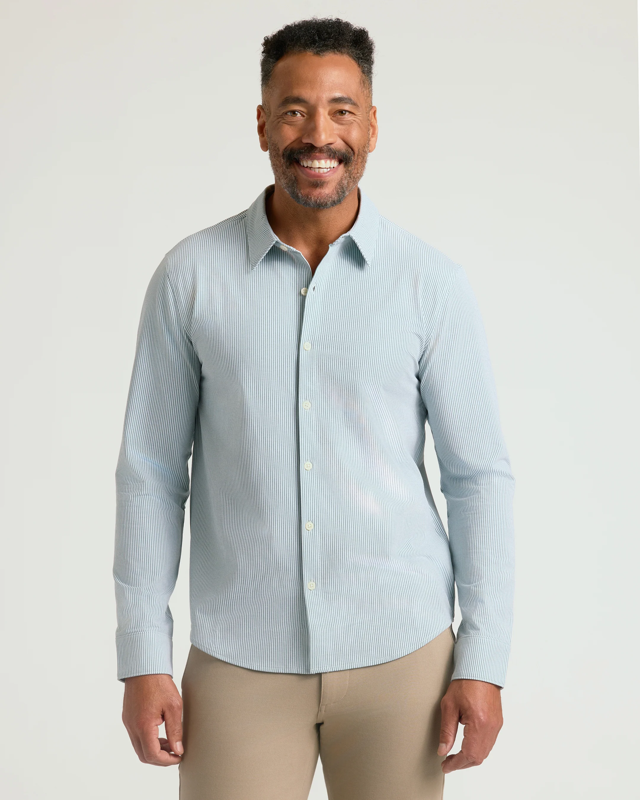 Juniper Stripe Classic Stretch Oxford 2.0