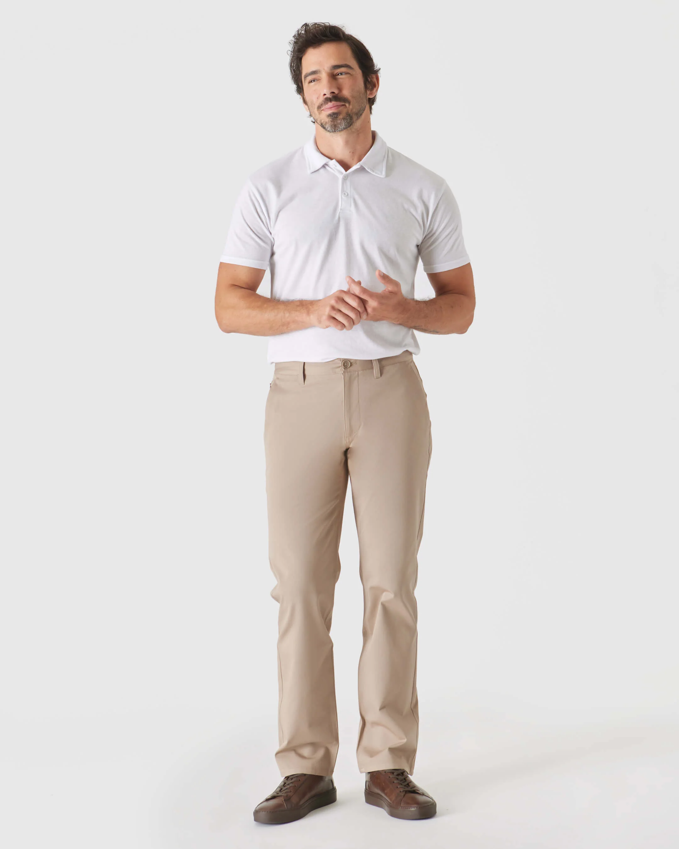 Khaki Straight Twill Chino Pant - Image 6