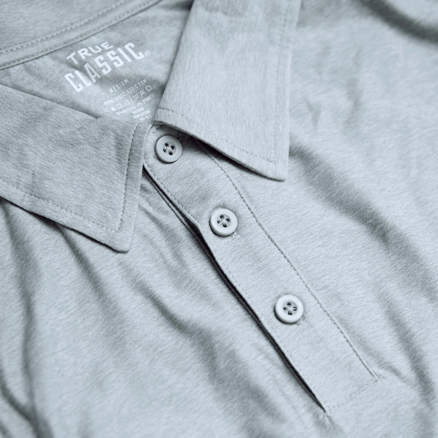 Light Heather Gray Active Polo 2.0 - Image 7